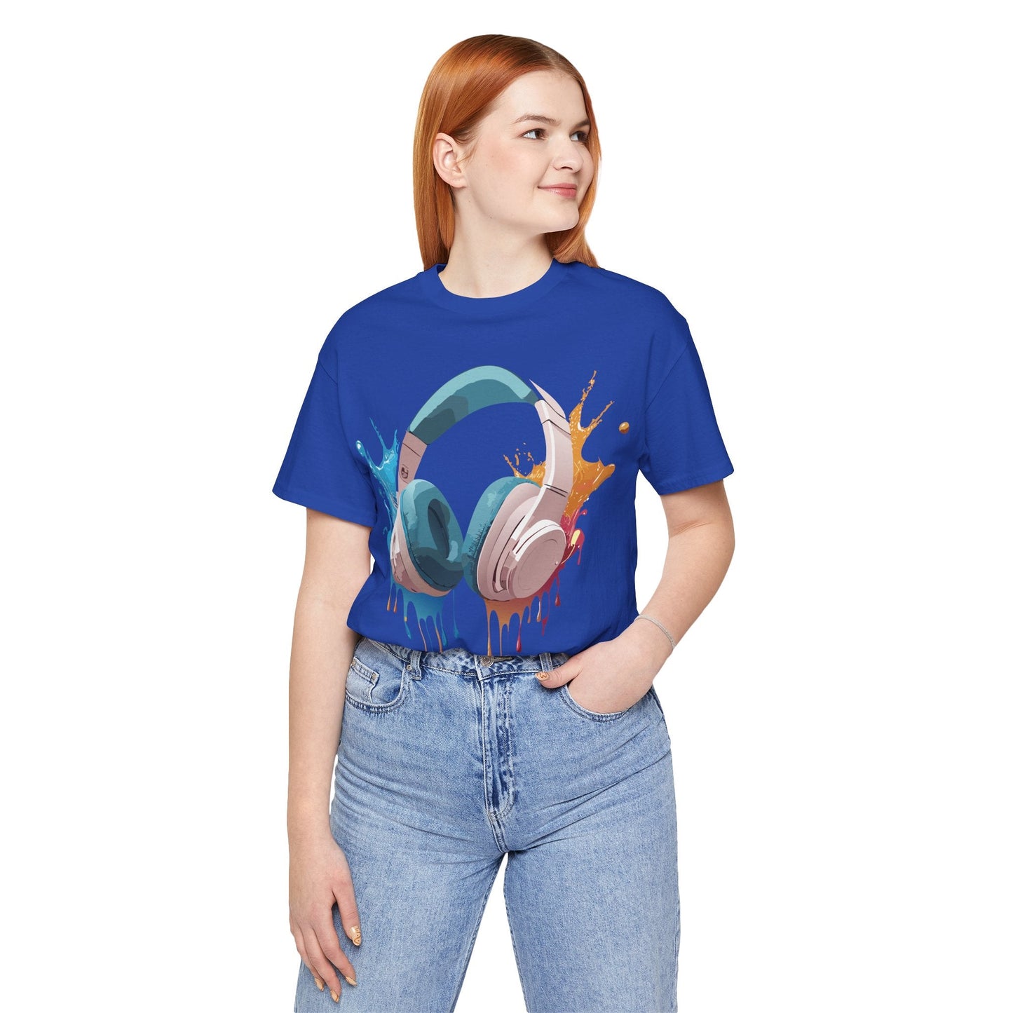 Adelpha Graphic Tee Unisex Music Artwork Vintage Inspired Jersey Short Sleeve Shirt