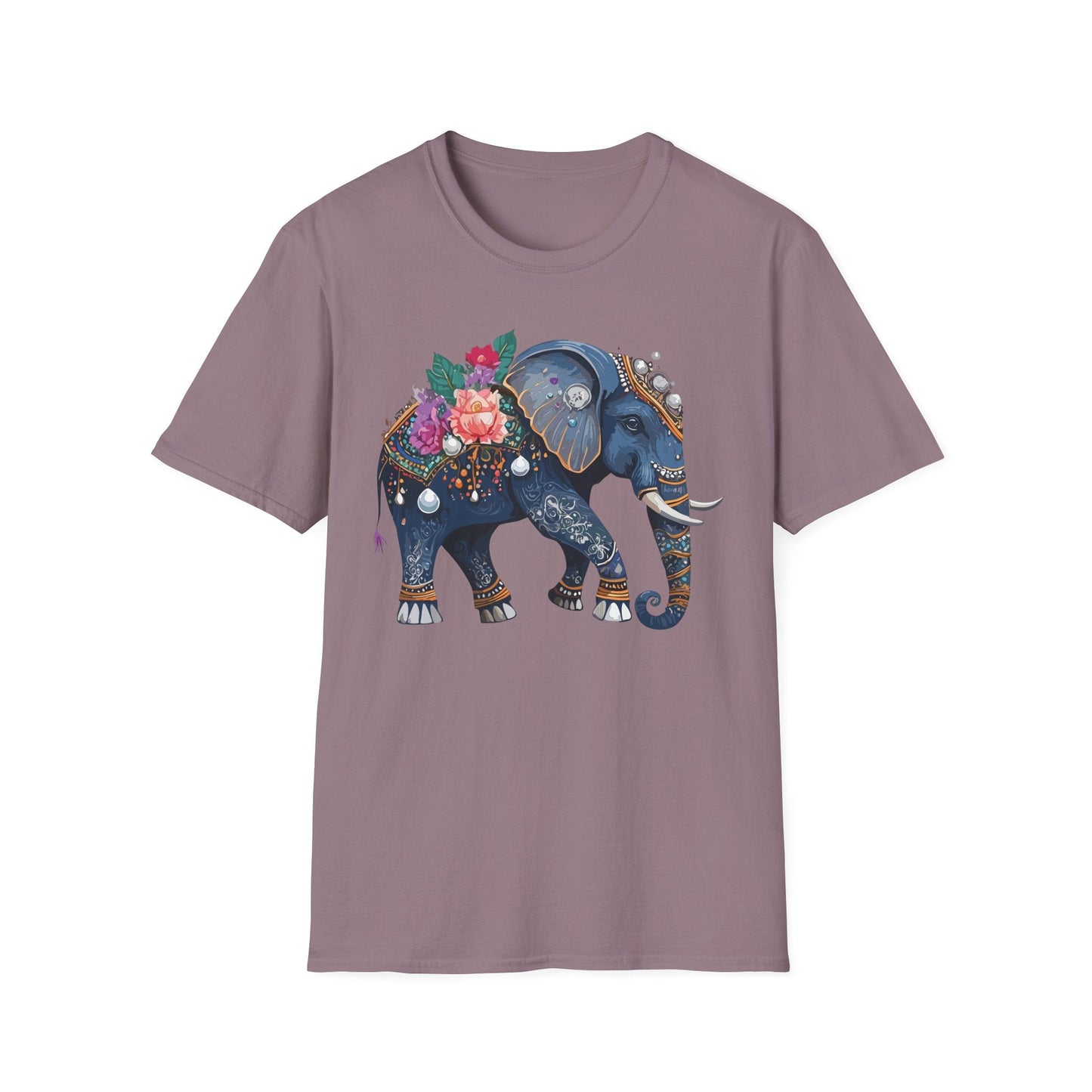 Elephant T Shirt Unisex Softstyle Tee Gildan 64000 100 Percent Cotton Comfort Everyday