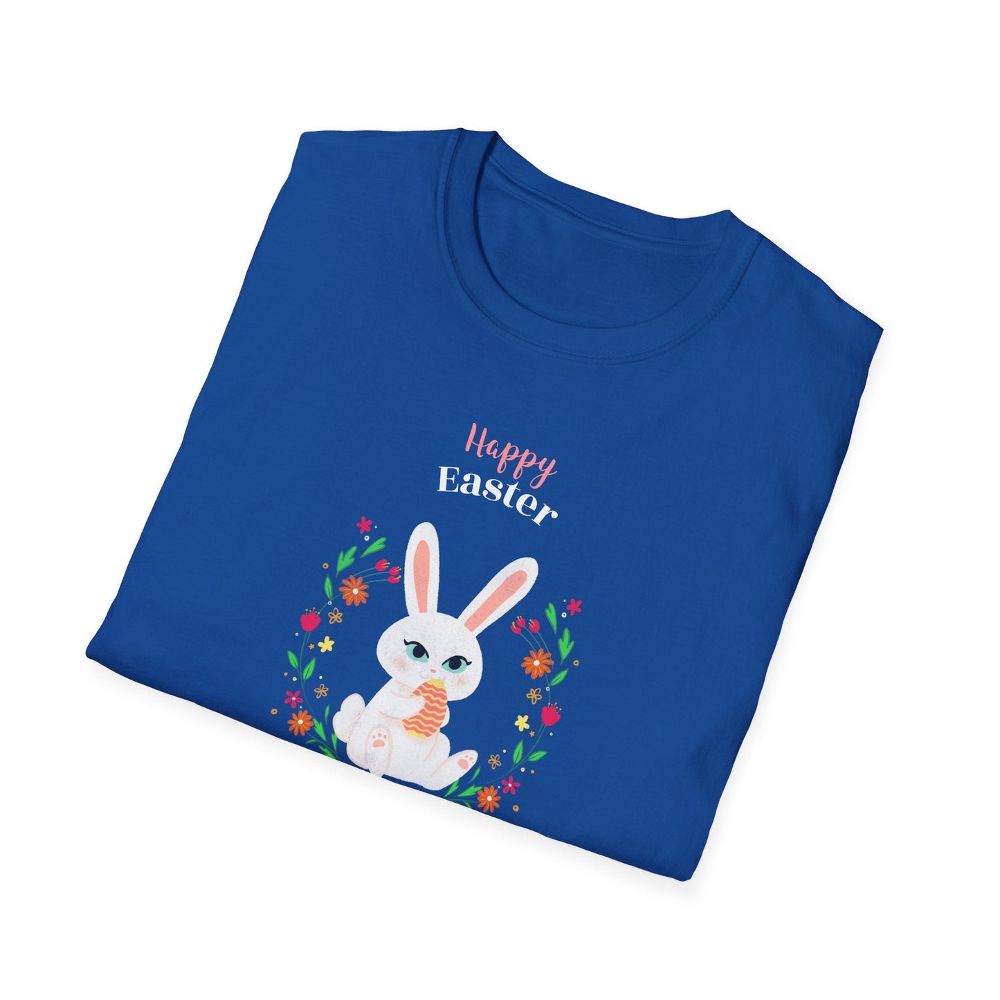 Easter Bunny T Shirt Unisex Gildan Softstyle Tee 100 Percent Ring Spun Cotton Easter Design