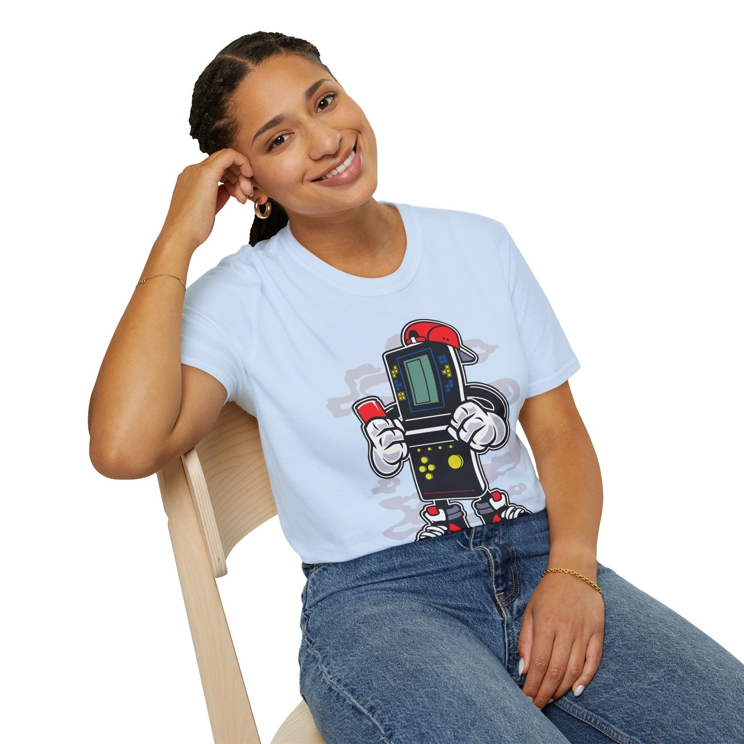 Cartoon T Shirt Animation Funny Unisex Softstyle 100 Percent Ring Spun Cotton Tee