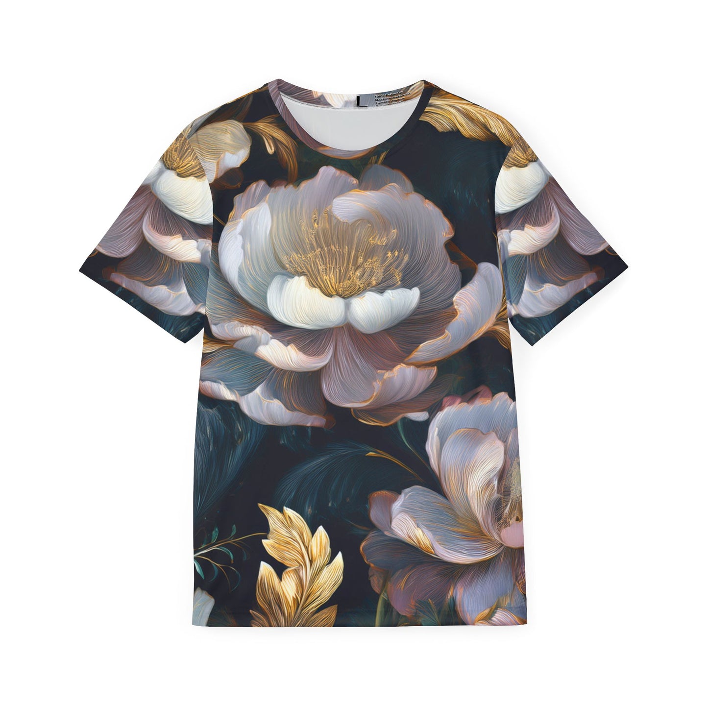 Unisex Poly T-Shirt with Floral Print