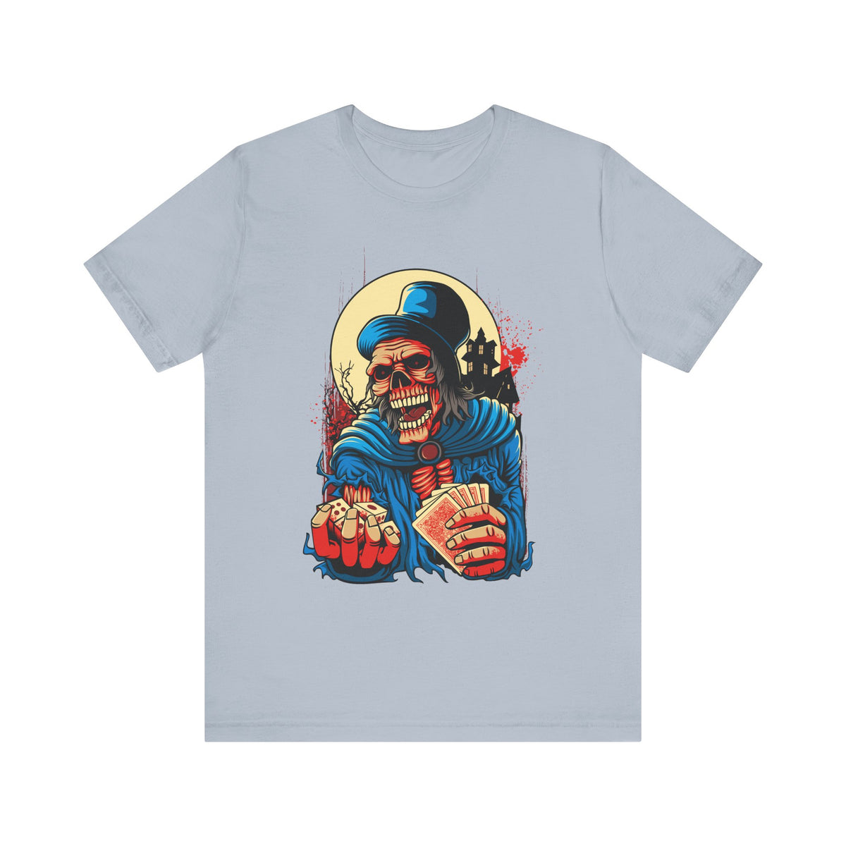 Skull Graphic Design Tee, Skull Shirt, Vintage Tees, Art Design T-Shirt, Graphic Tee, Art Shirts - 1