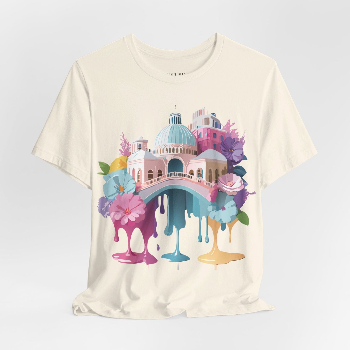 Venice Inspired Tourist Shirt Unisex Graphic Tee Adelpha Vintage Artwork Design Art