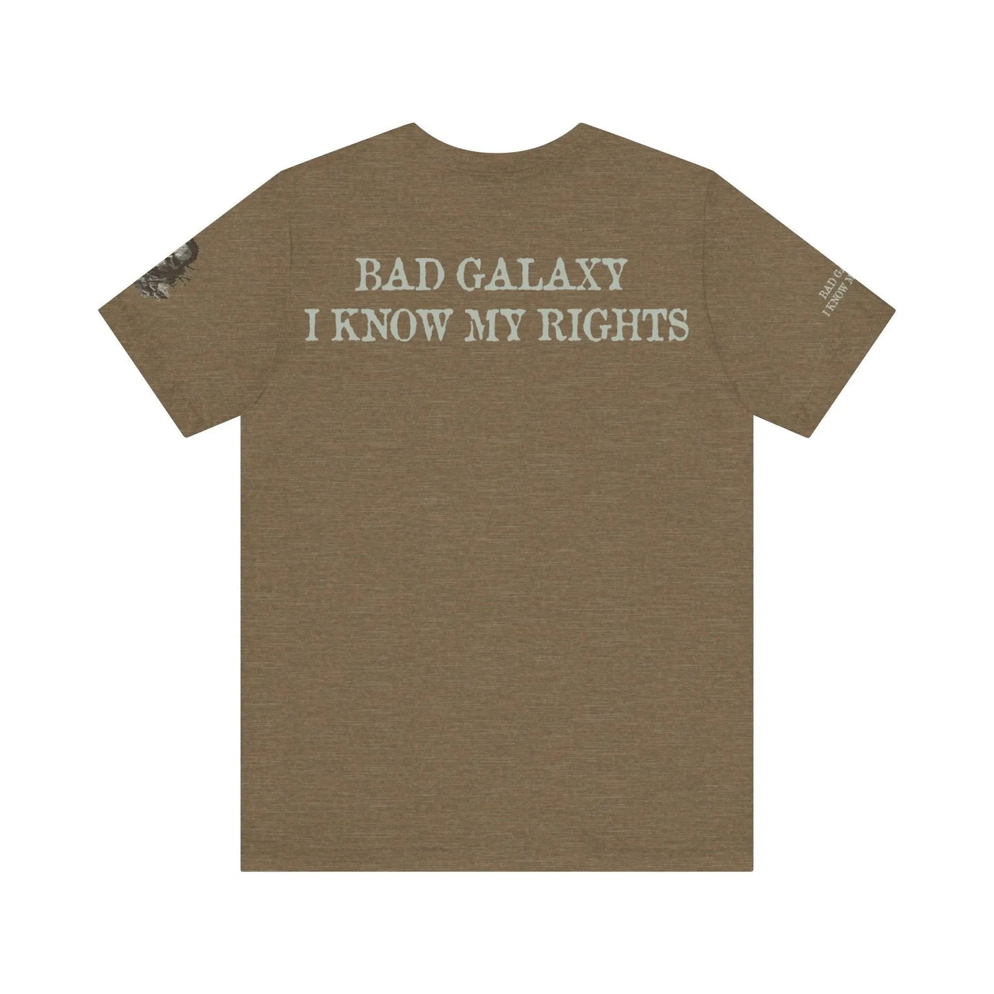 Bad Galaxy Skull T Shirt Made In USA 100 Percent Cotton Eco Friendly Inks Durable Stitching