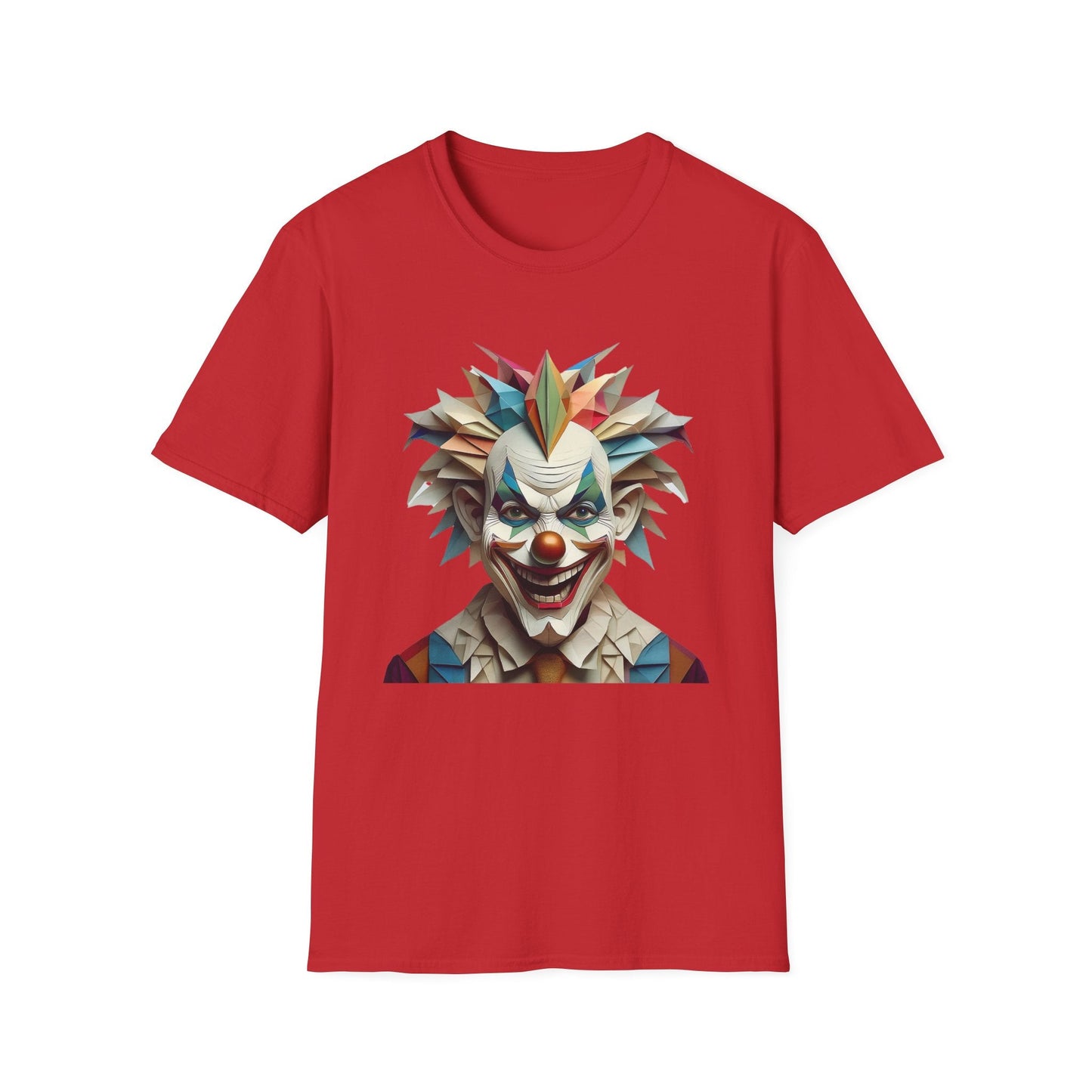 Clown Shirt Unisex Funny Circus Tee Gildan Softstyle 64000 Short Sleeve Cotton Tee