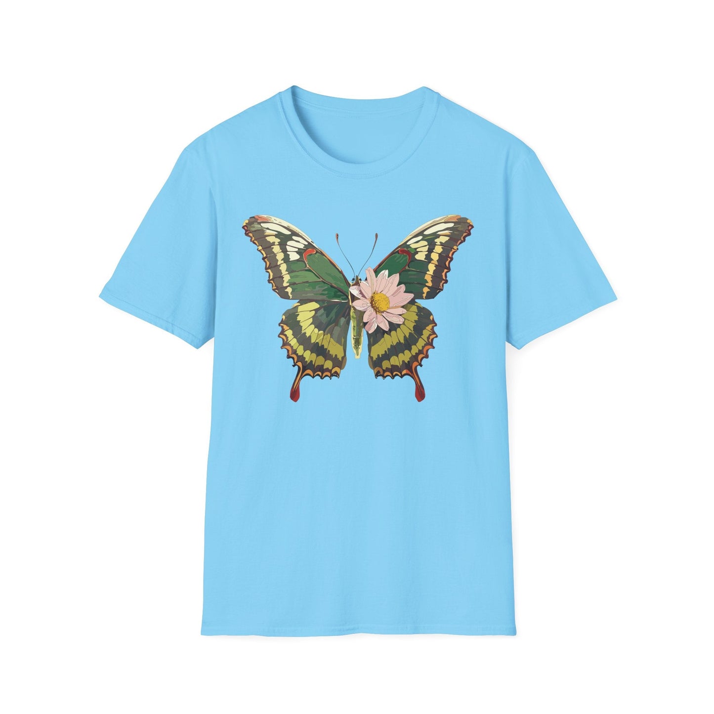 Butterfly Shirt Unisex Monarch Butterfly Tee Gildan Softstyle 64000 100% Ring Spun Cotton