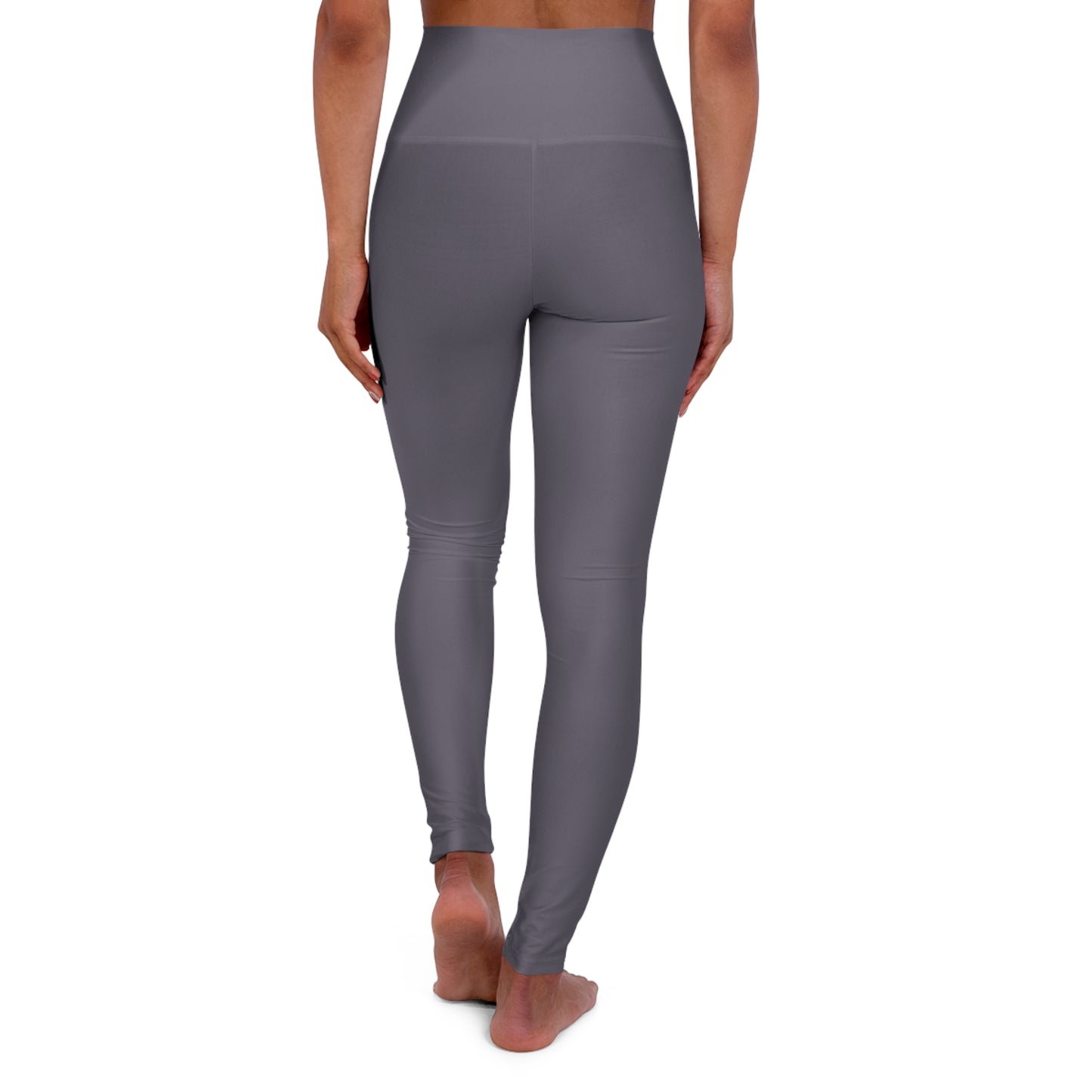 Foggy Purple Color High-Waist Yoga Leggings Women's Seamless Poly-Span Stretchy Pants XS-2XL