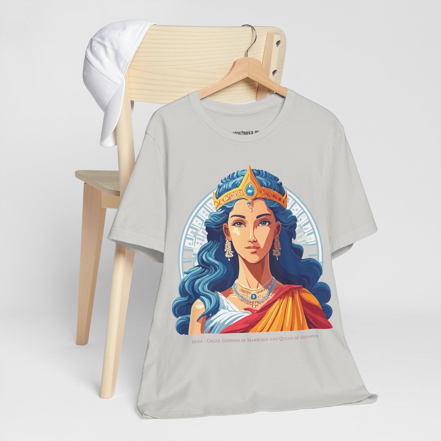 Hera Goddess Shirt Unisex Graphic Cotton Tee With Original Retro2Nova Artwork Soft Vintage Inspired