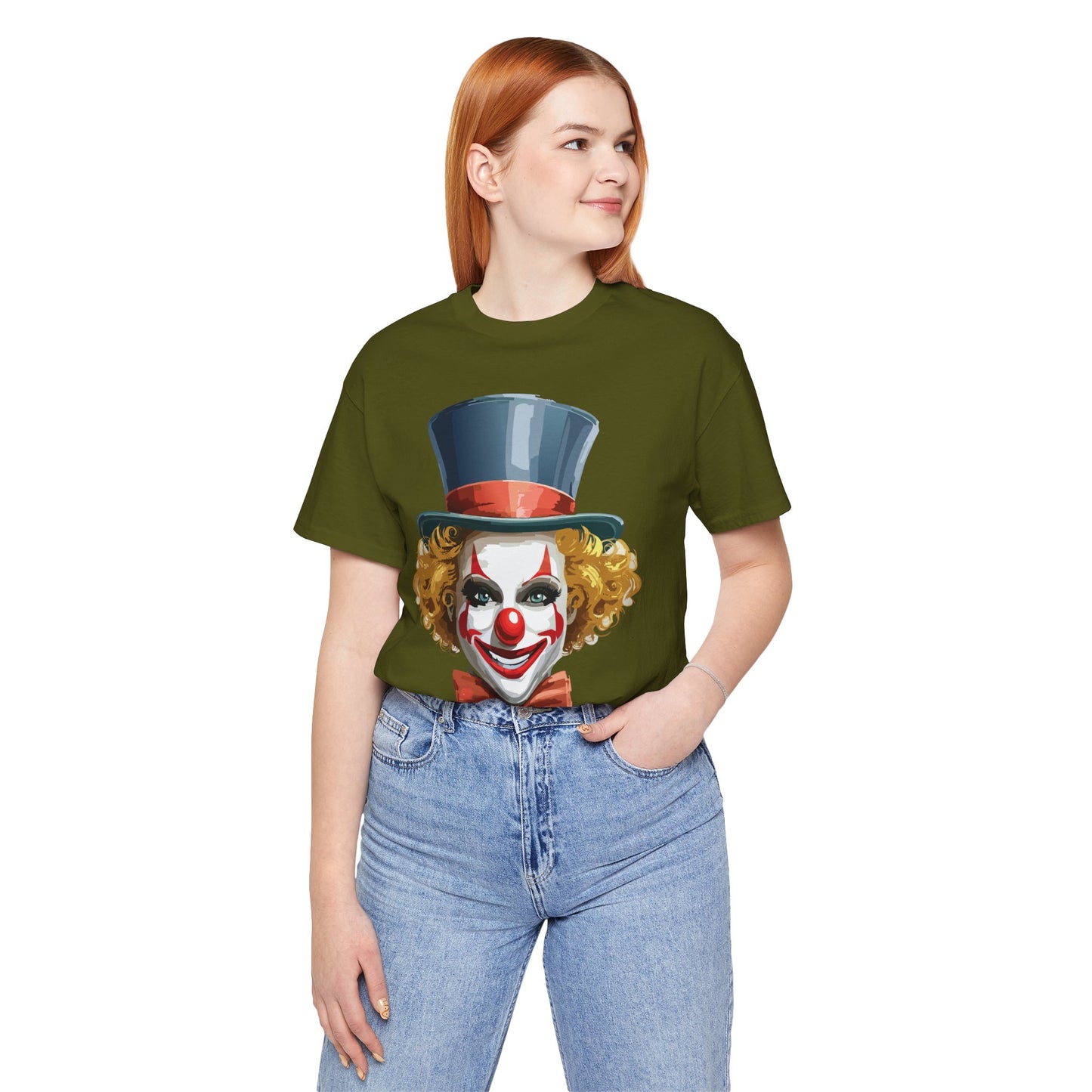Clown Shirt, Funny Shirt, T-Shirt with Clown, Funny Art Design Tee, Circus Tees, Circus T-Shirt, Unisex Humor Wear 11