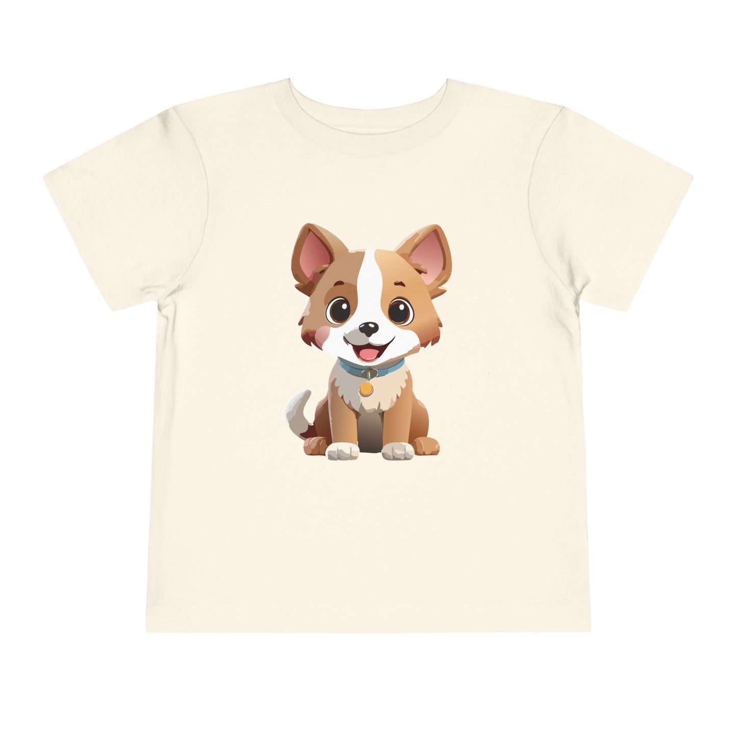 Bonita camiseta de manga corta para niños pequeños con diseño de cachorro: regalo adorable para amantes de las mascotas (2 a 5 años)