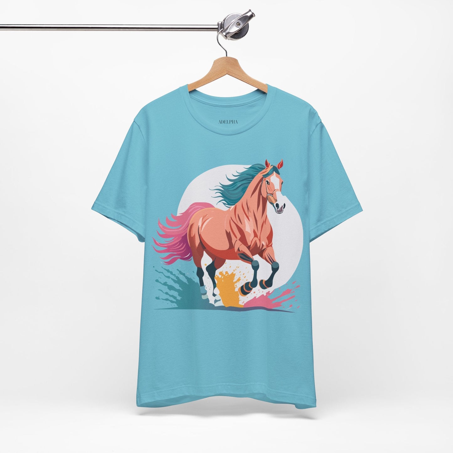 Horse Graphic Unisex 100 Cotton Vintage Animal Art T-Shirt 19