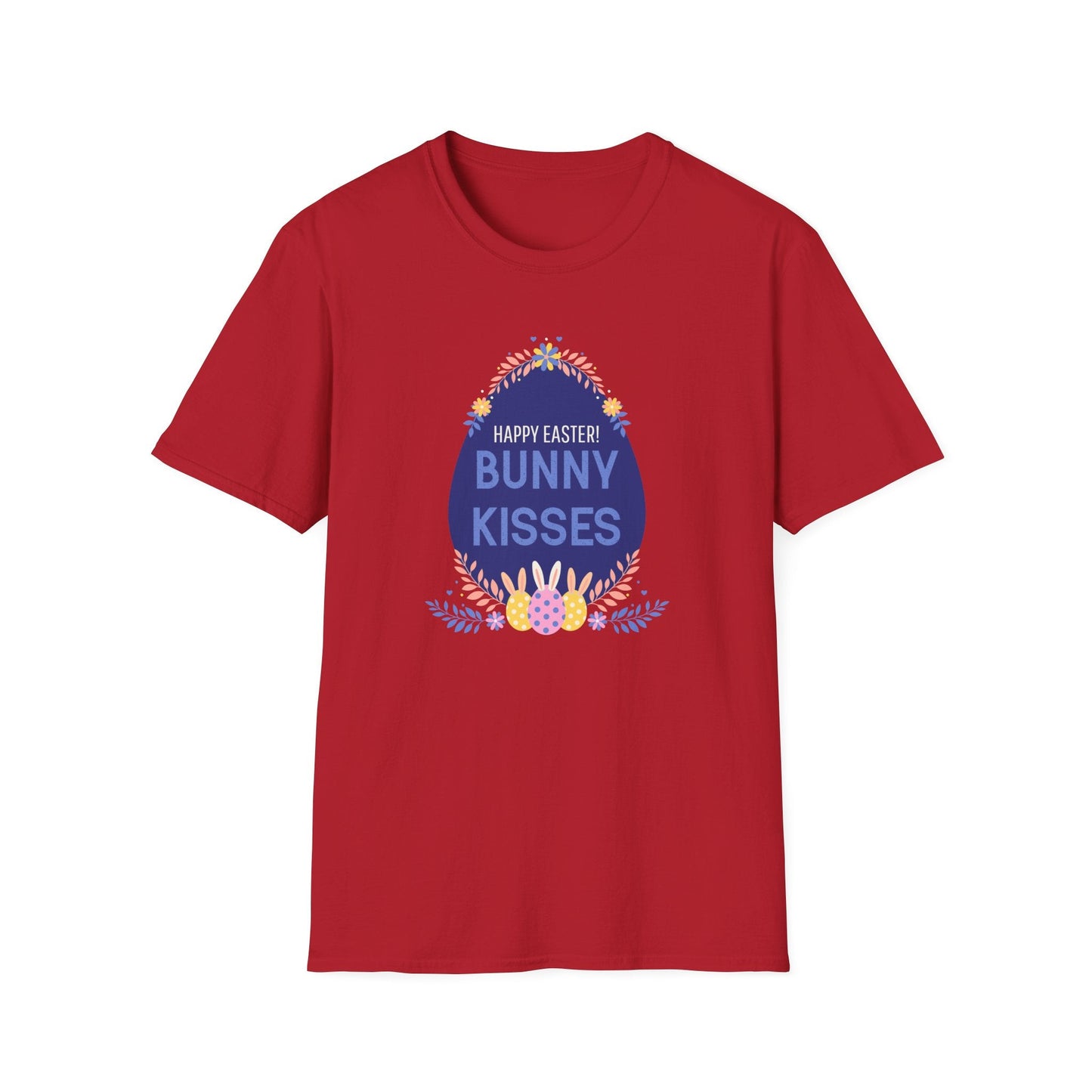 Easter Bunny Kisses T Shirt Unisex Gildan Softstyle Tee With Easter Signature Prints Design