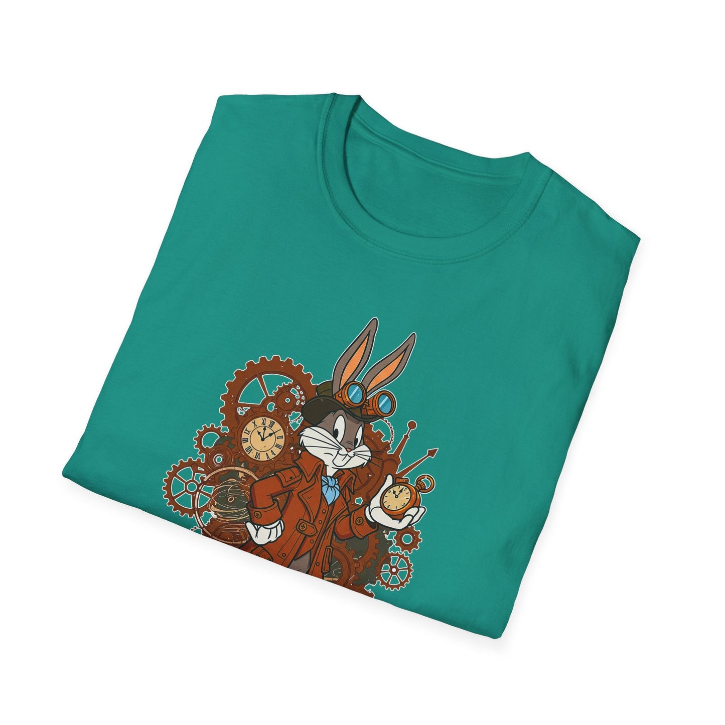 Cartoon Bunny Graphic Unisex Cotton Animal Animation Artwork Design Tee 21