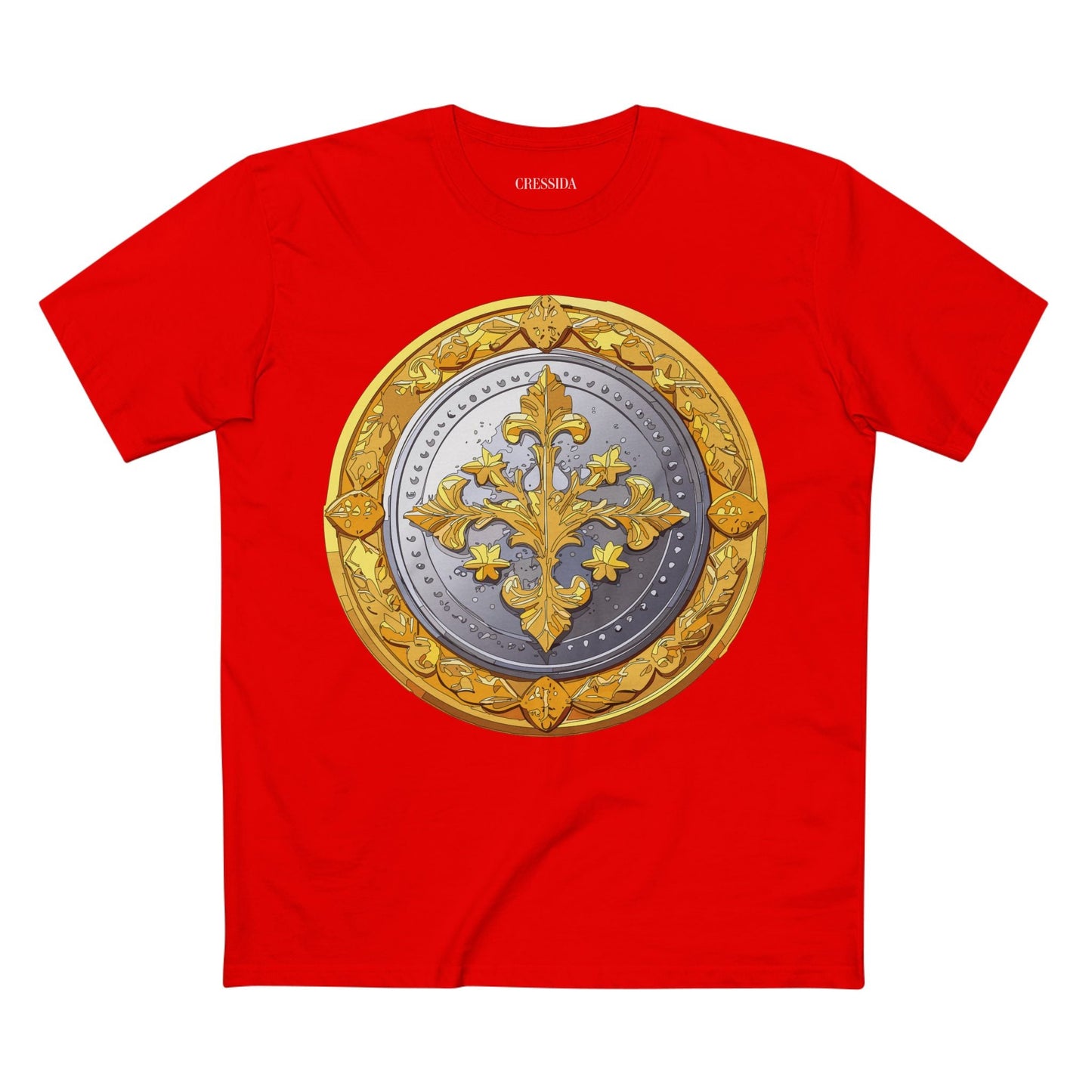 Antique Gold Coin Graphic Design T-Shirt Unisex 100 Cotton With Golden Print Artwork Tee 21