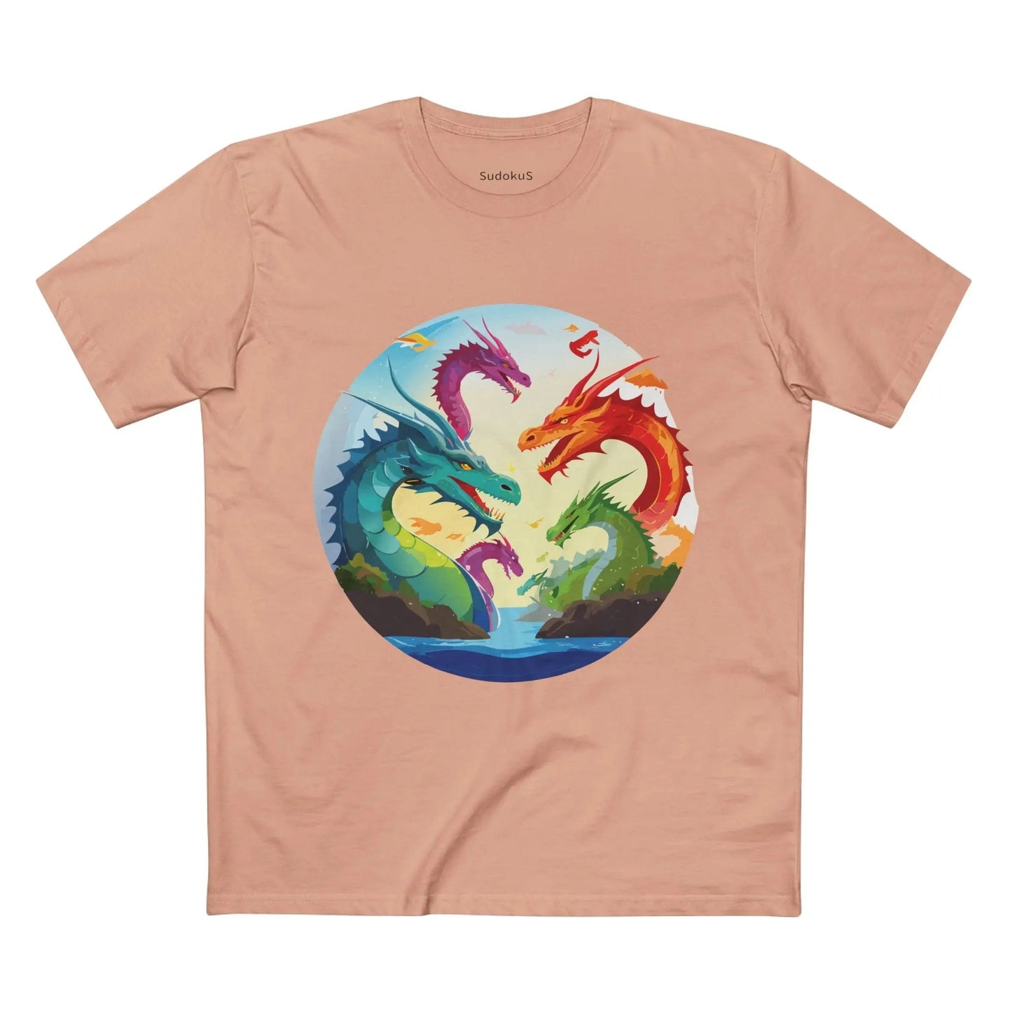 Dragon Graphic Unisex 100 Cotton Staple Tee 15