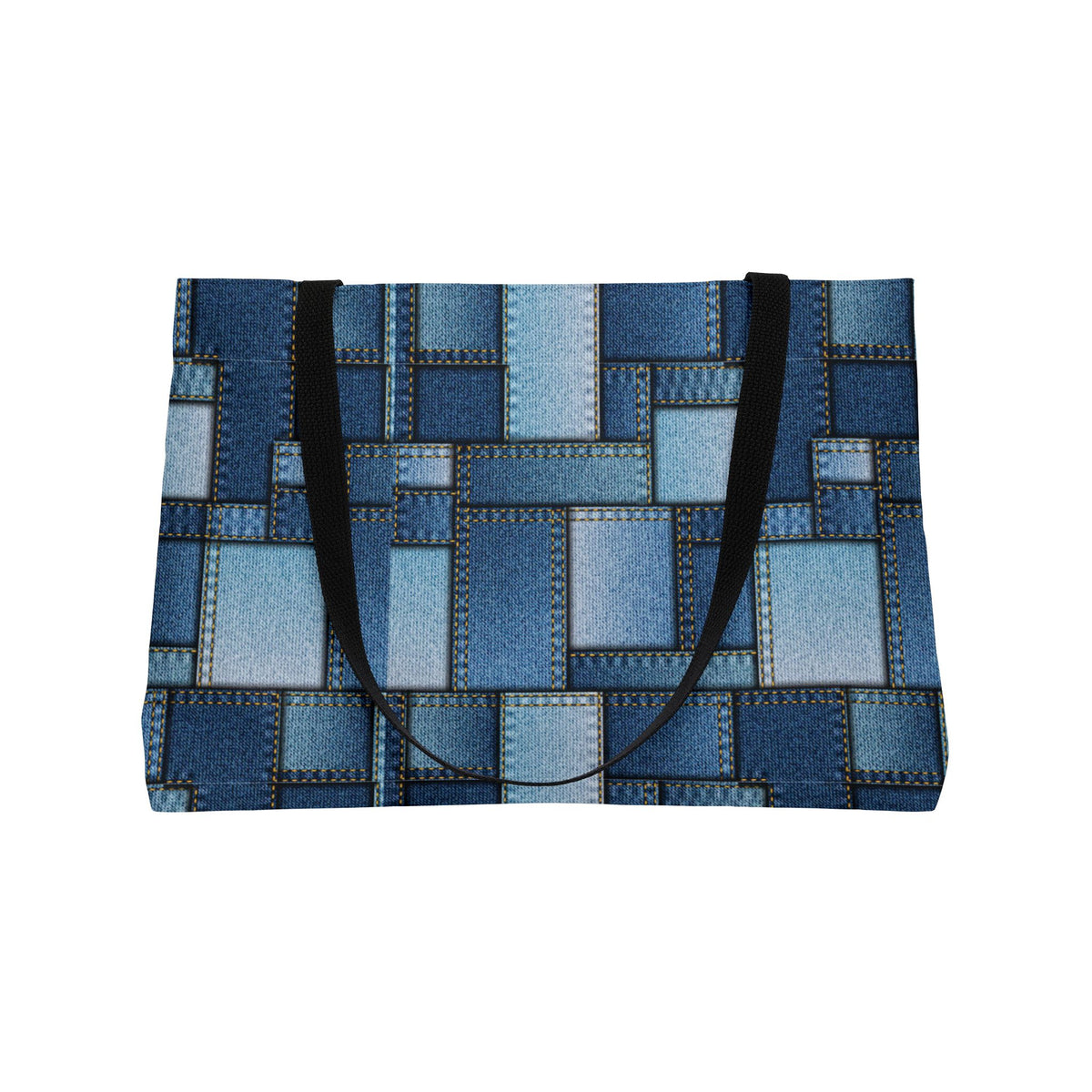 Denim Color Imitation Print Unisex  Weekender Bag  Spun Polyester 24x13 Canvas Bag 1