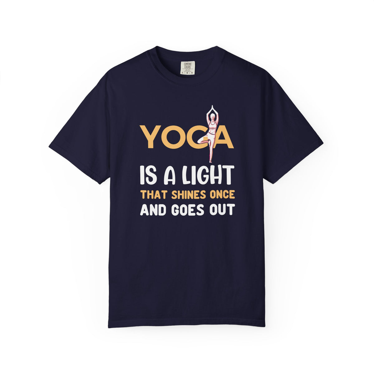 Yoga Lovers Unisex Comfort Colors Garment-Dyed Heavyweight 100 Cotton Art Design T-Shirt w1