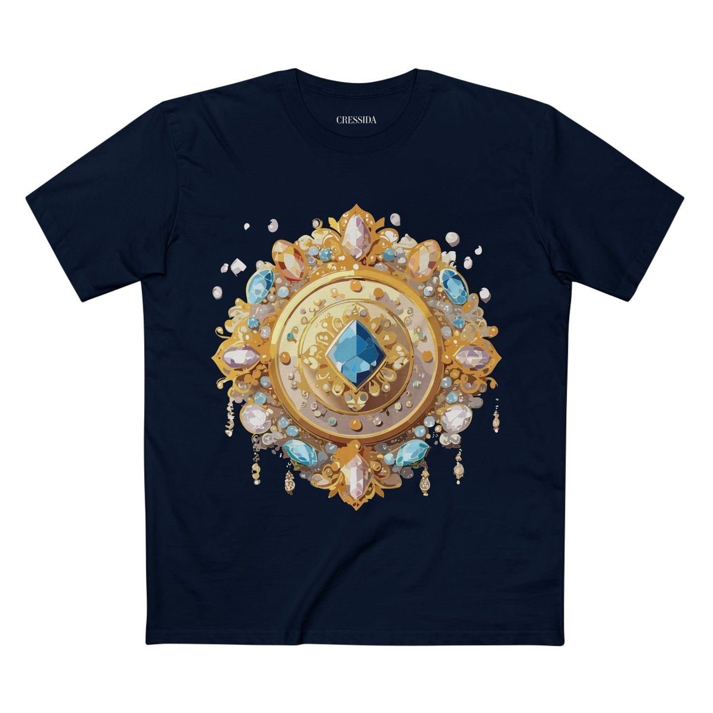 Medallion Graphic T-Shirt Unisex 100 Cotton With Gold Art Design Medal Tee 23