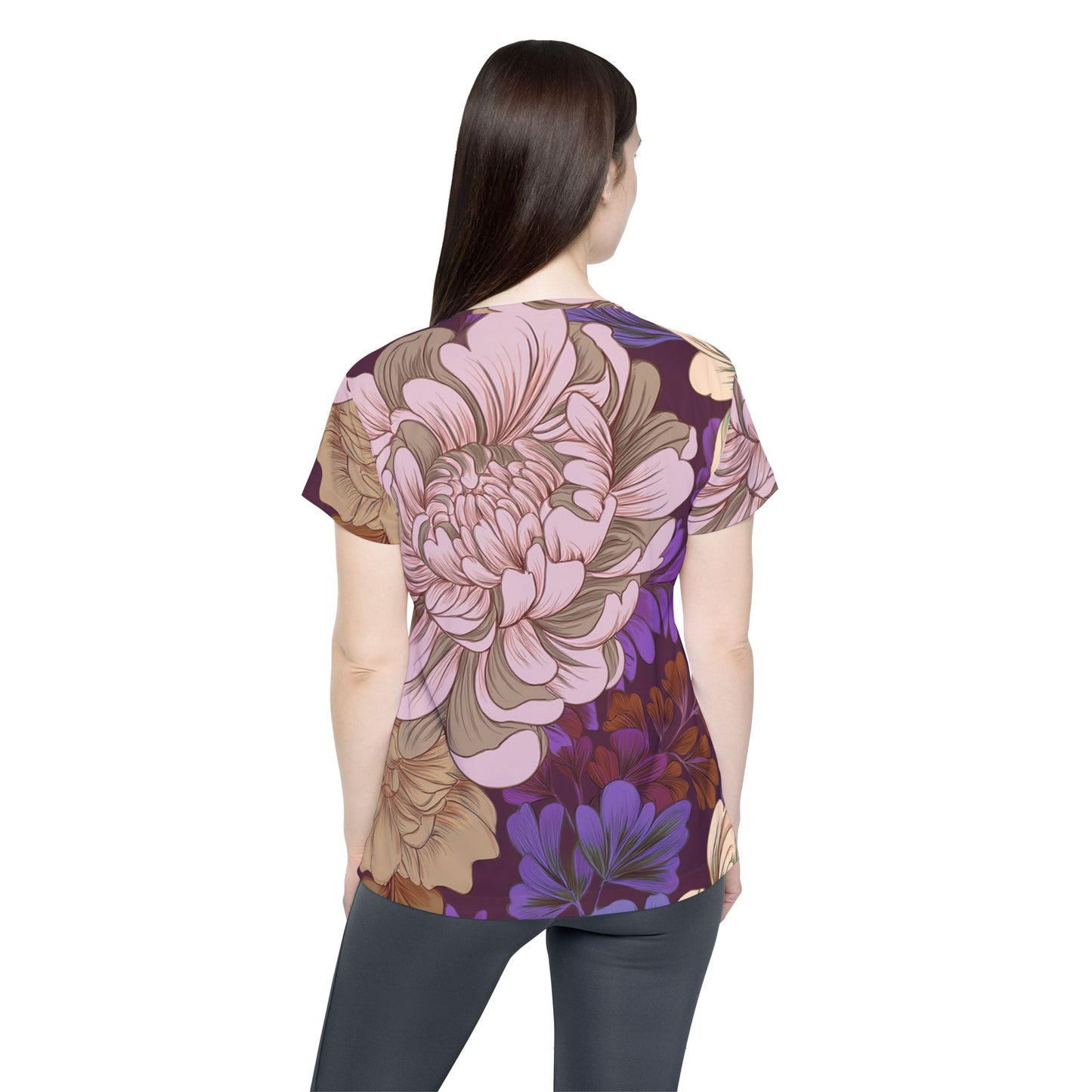 Women Poly Shirt with Floral Print F317