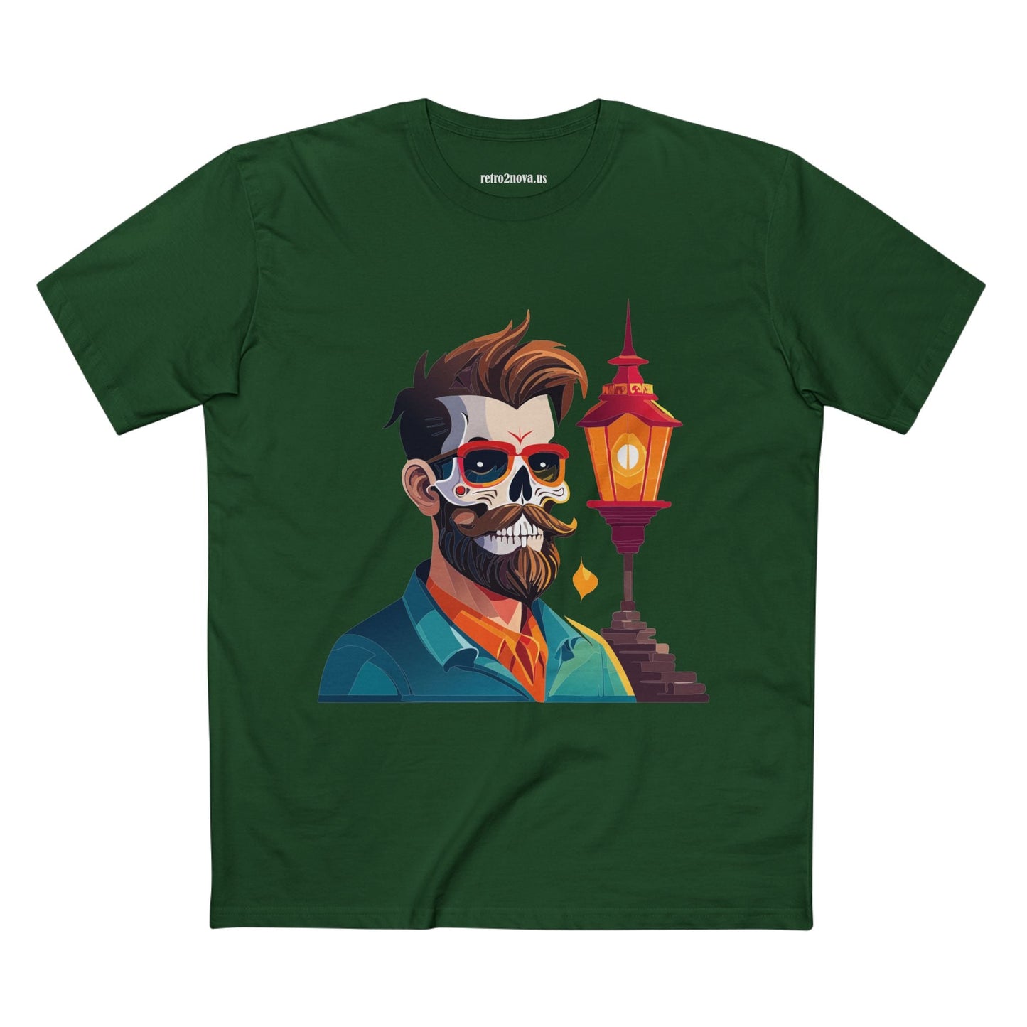 Skull Shirt Unisex Premium Cotton Tee With Skeleton Art Design From Retro2Nova Exclusive Collection