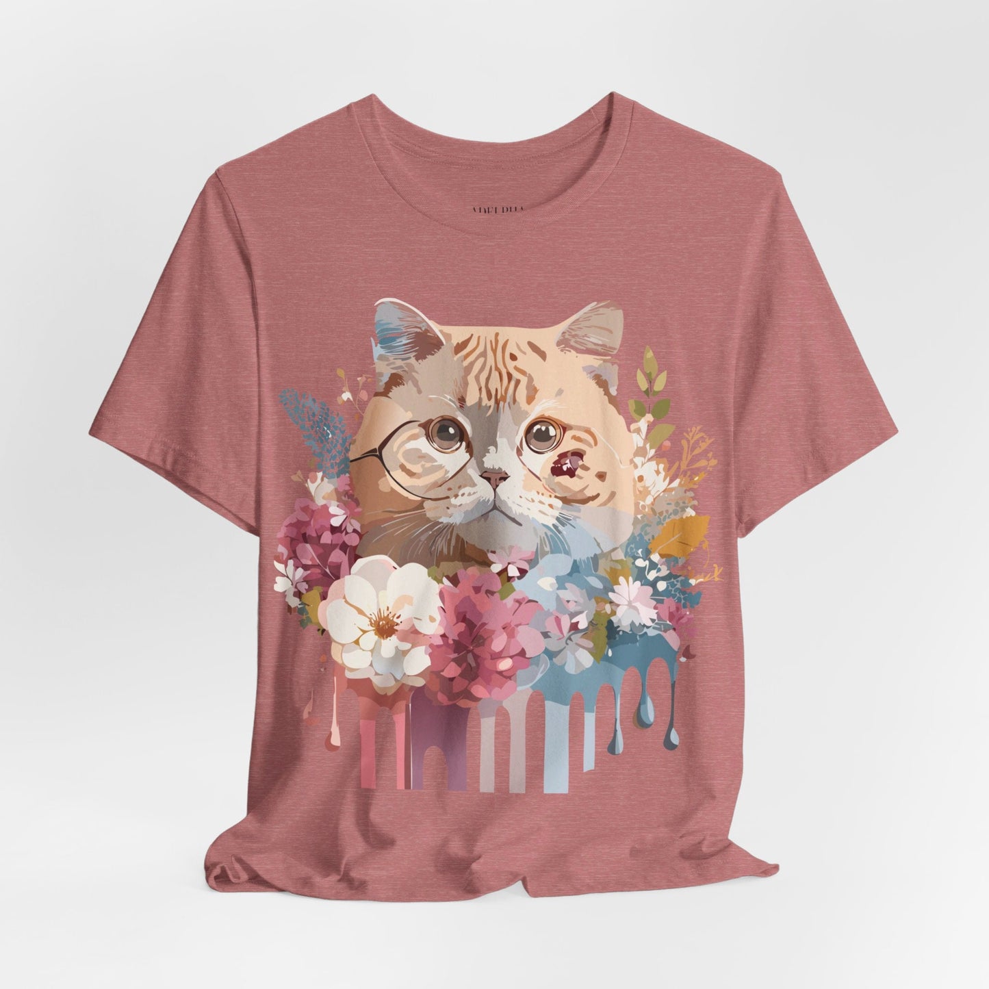 Cat Graphic Tee Unisex Vintage Inspired Shirt By Adelpha Original Artwork