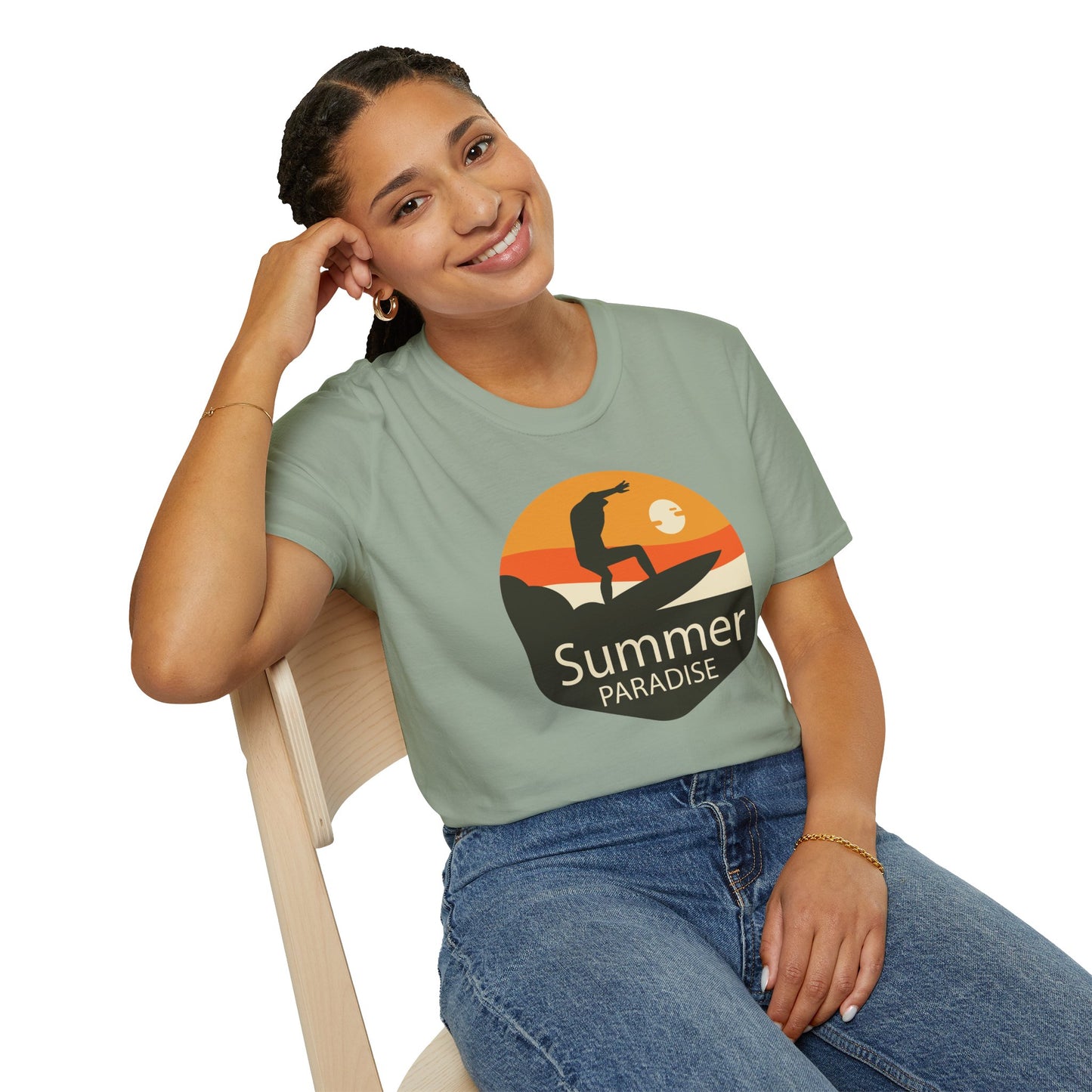 Summer T-Shirt, Summer Design Shirts, Art Tee Shirt with Summer Design - 4