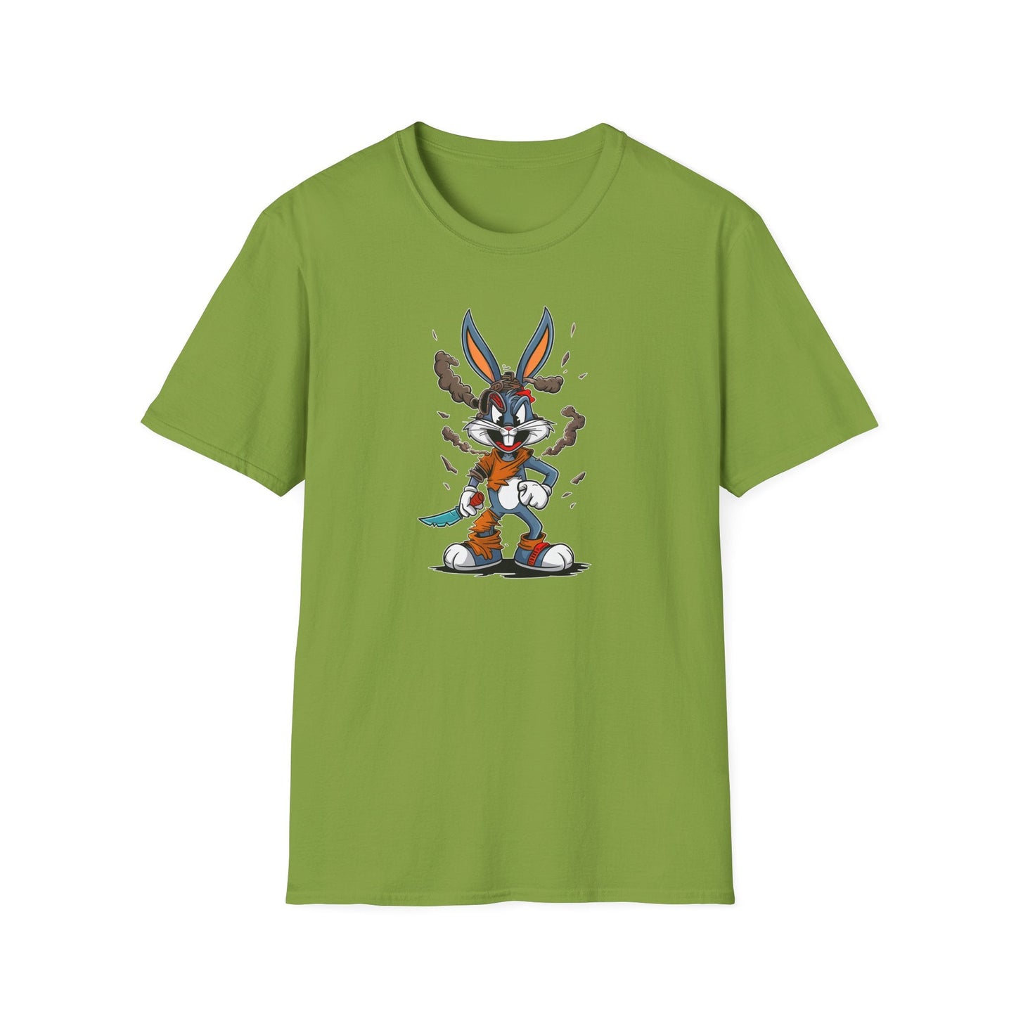 Bugs Bunny T Shirt Unisex Cartoon Tee Gildan Softstyle 64000 Comfortable Graphic Tee Classic