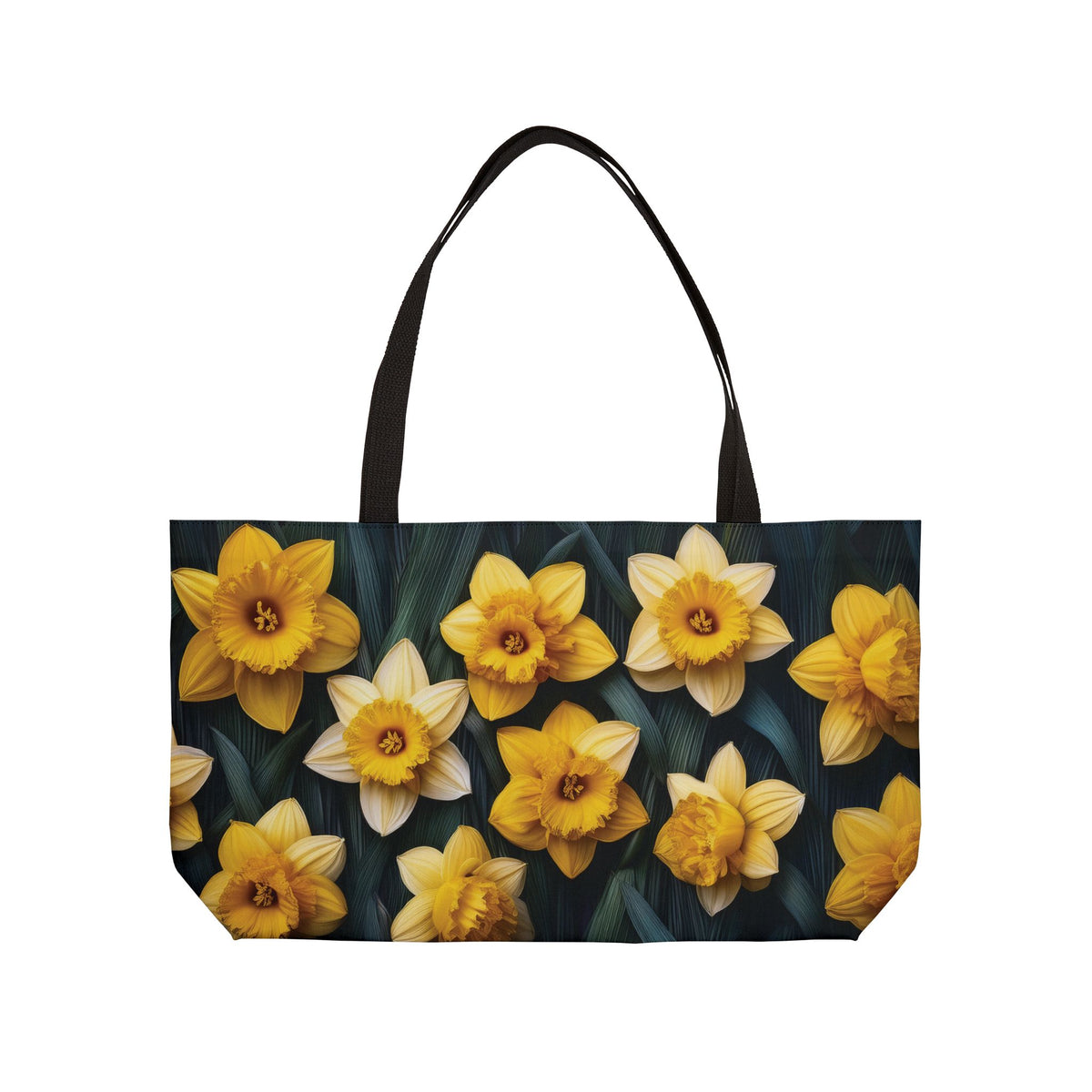 Floral Print Poly Canvas Weekender Bag 5