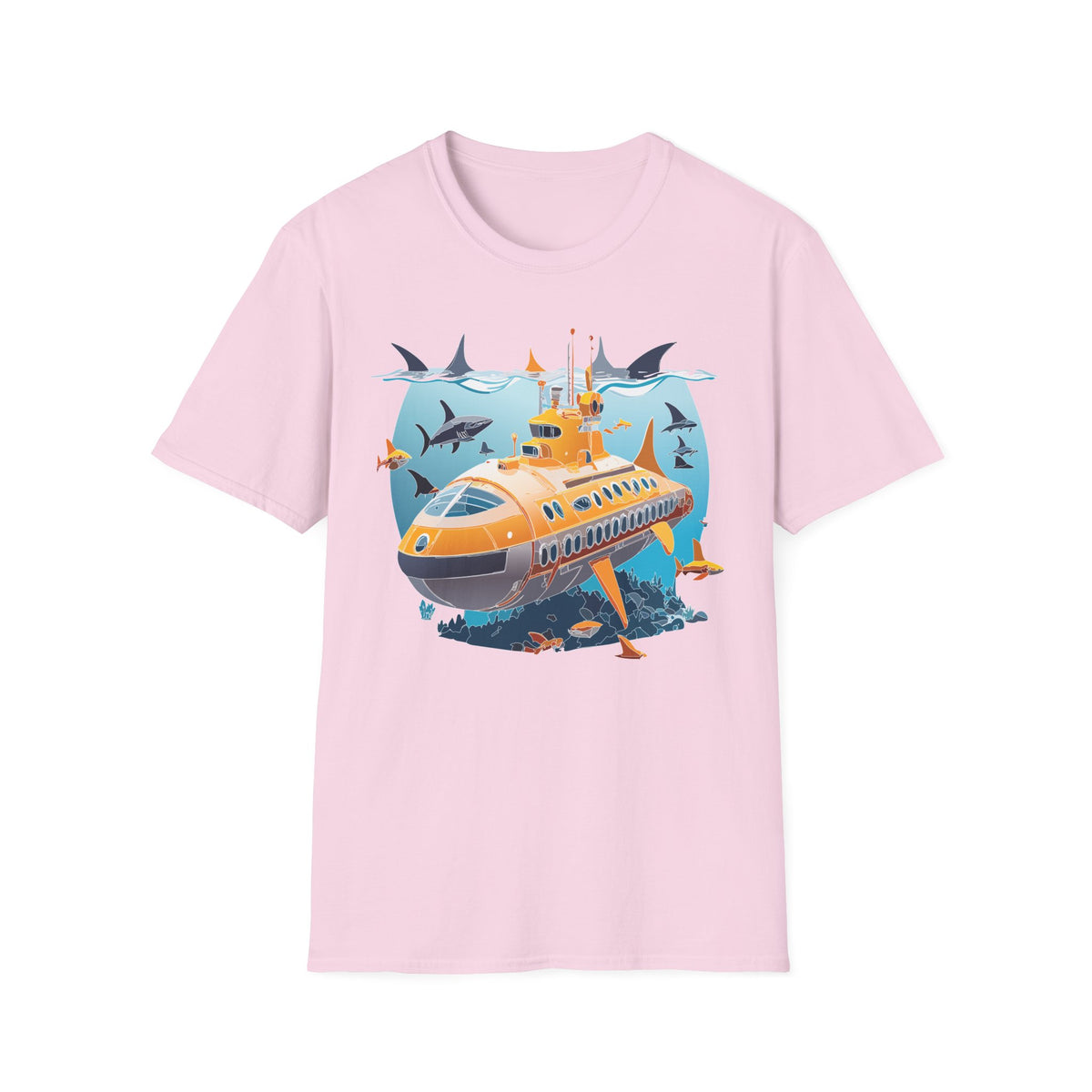 Ocean U boat Graphic Tee Gildan Unisex 100 Cotton Tee Shirt h41