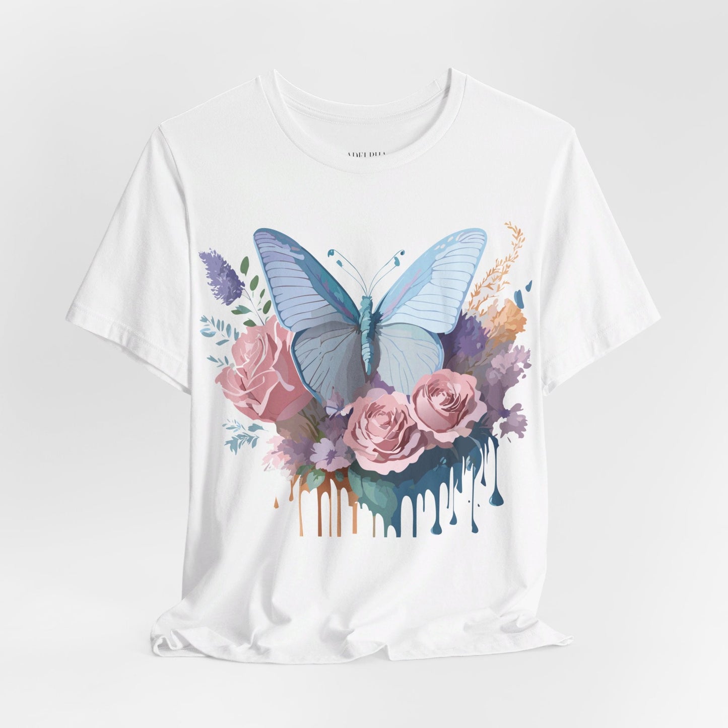 Butterfly Graphic Tee Unisex Jersey Shirt Adelpha Vintage Art Design