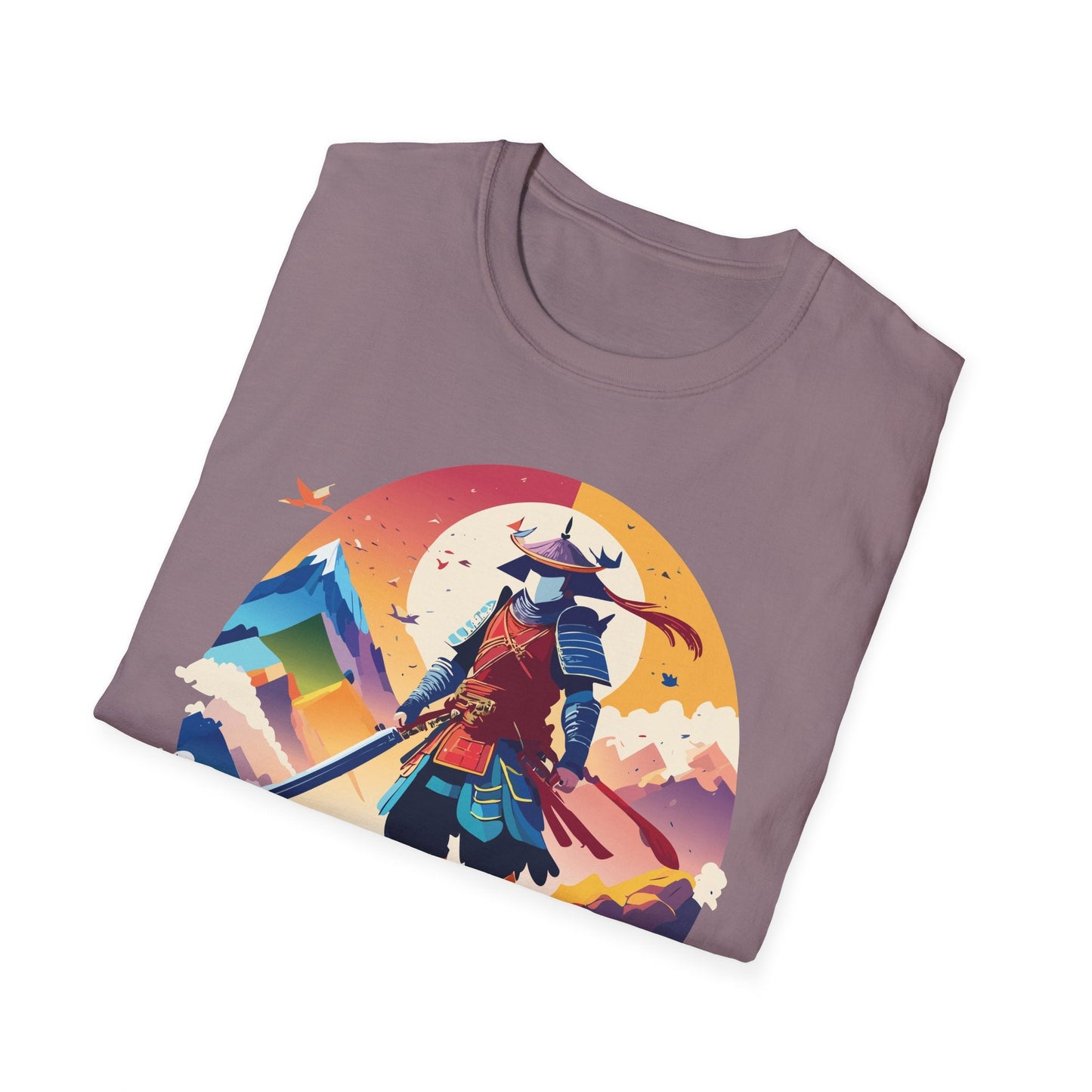 Samurai T Shirt Unisex Softstyle Gildan 64000 100 Percent Ring Spun Cotton Tee For Everyday Wear