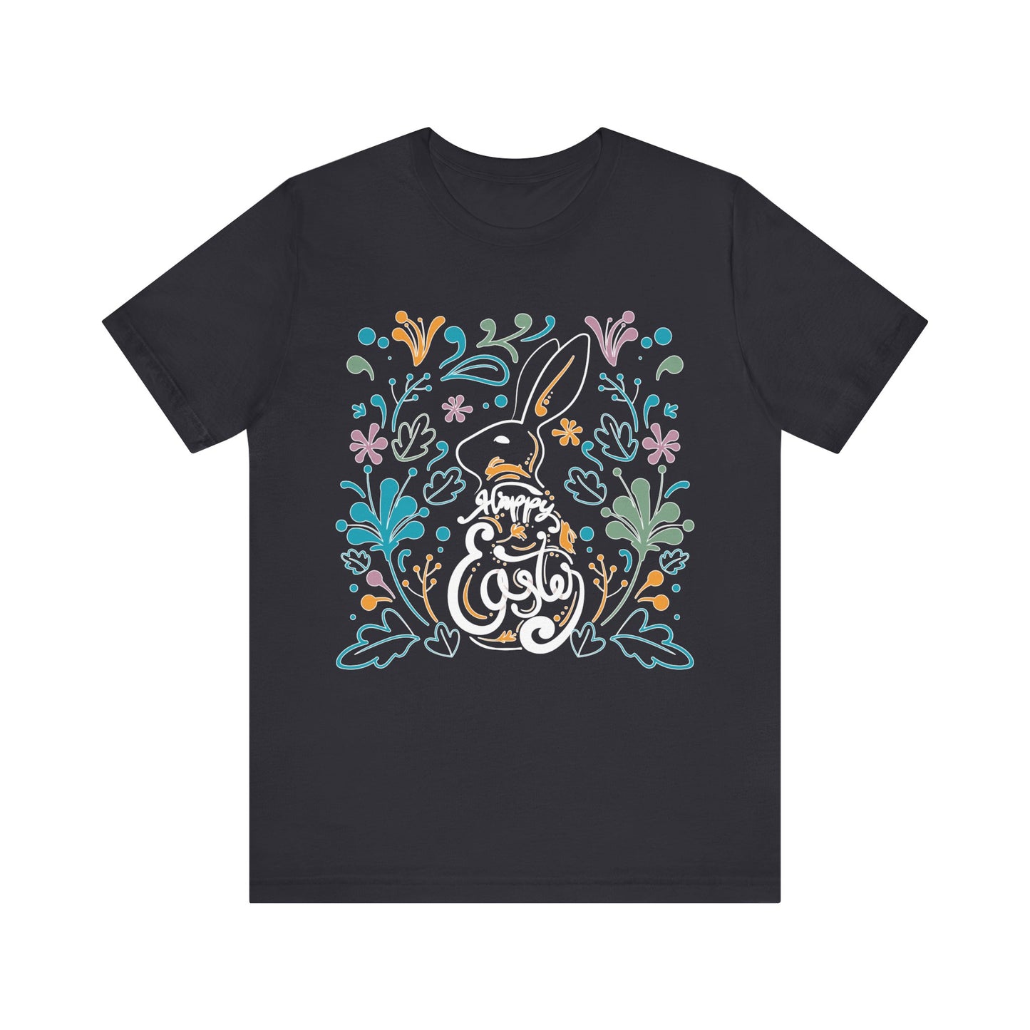 Unisex Cotton Tee Shirt with Easter Prints