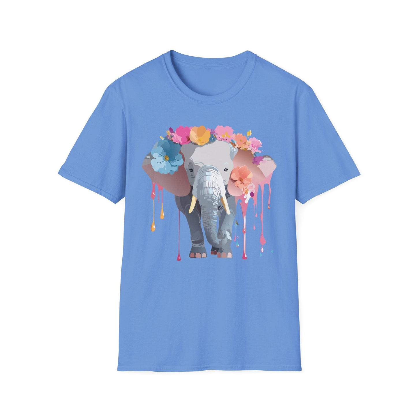 Elephant T Shirt Unisex Softstyle Gildan 64000 Elephant On T Shirt Animation Animals Tee