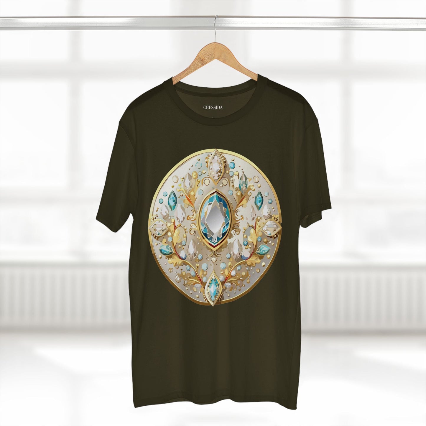 Medallion Graphic T-Shirt Unisex 100 Cotton With Gold Art Design Medal Tee 22