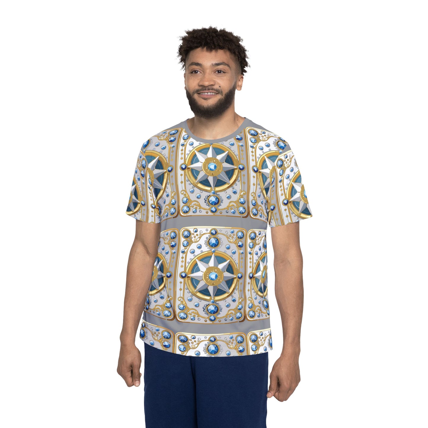 15-Card Deck Graphic T-Shirt, Art Design Poly Shirt, All Over Print Graphic Tee, Playing Cards T-Shirt, Playing Cards Tees