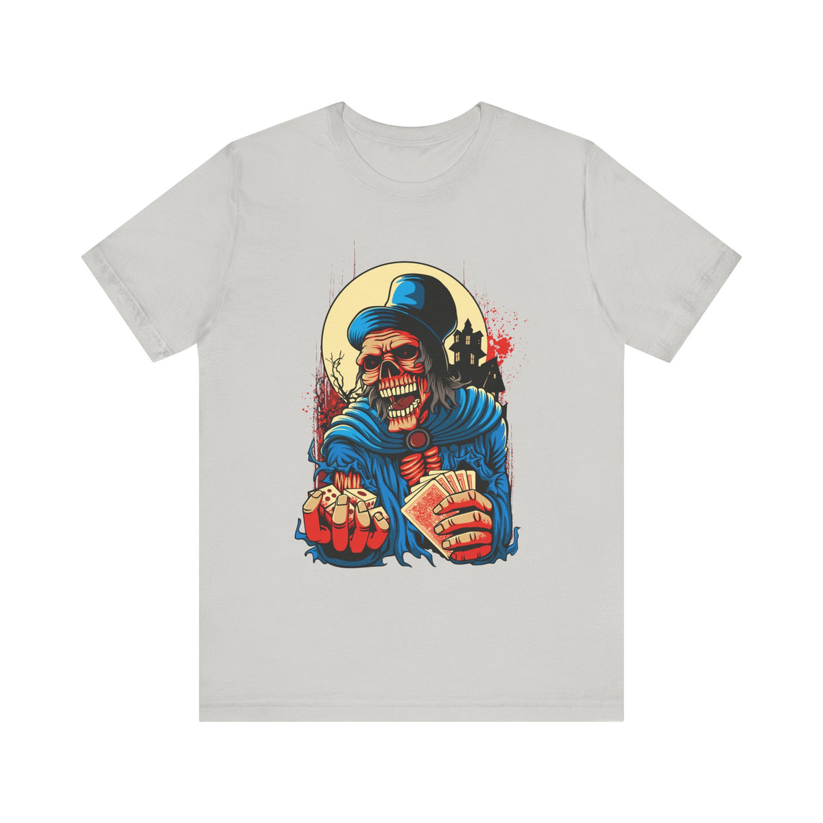 Skull Graphic Design Tee, Skull Shirt, Vintage Tees, Art Design T-Shirt, Graphic Tee, Art Shirts - 1
