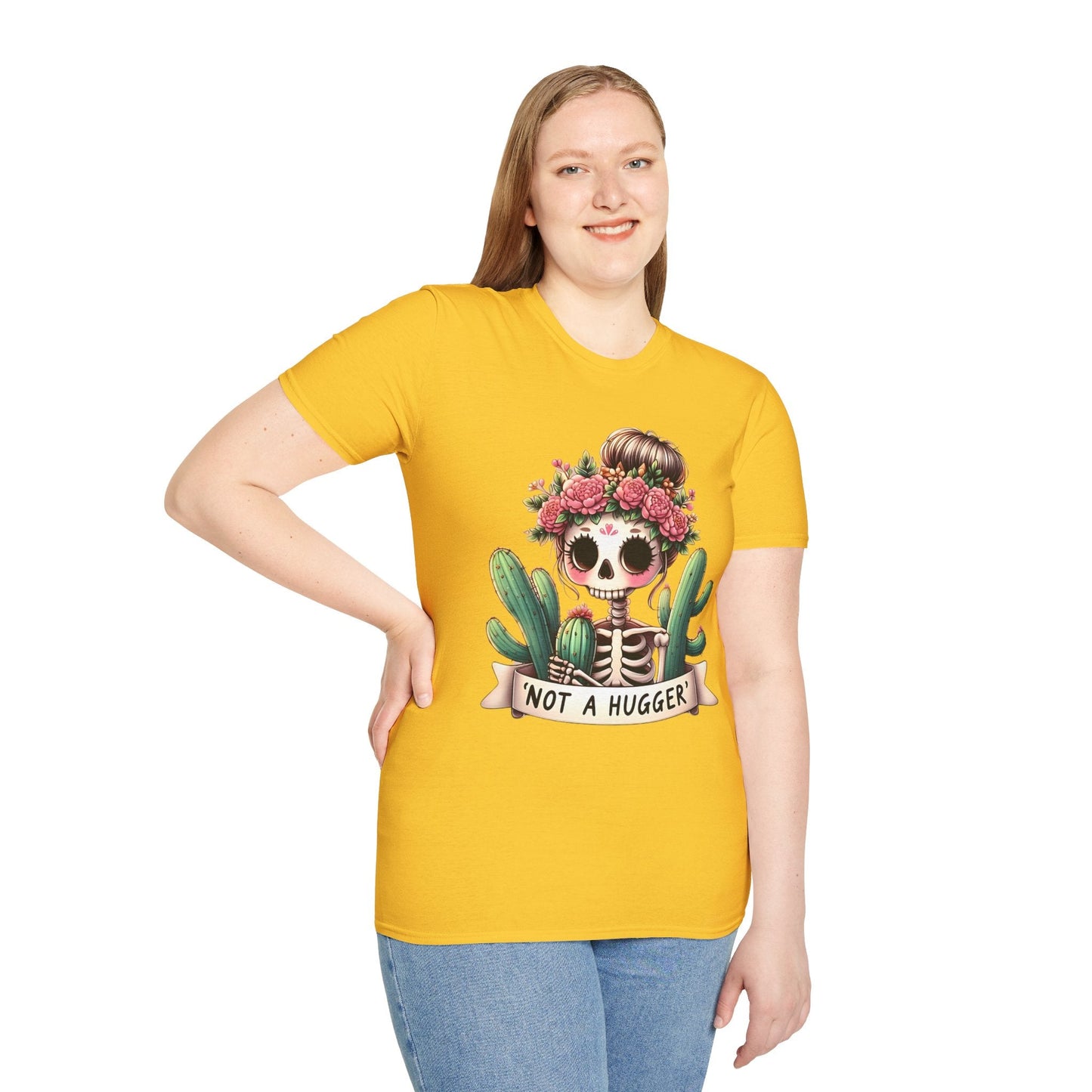 Skull Graphic Unisex Cotton T-shirt with Skeleton Artwork Design 15