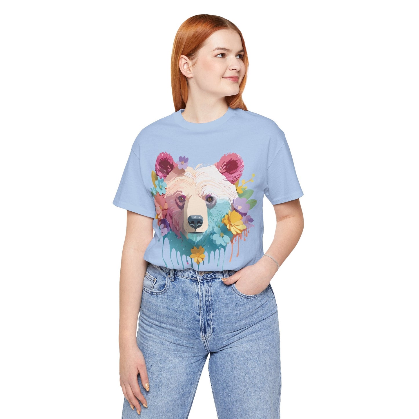 Bear Graphic Tee By Adelpha Unisex Short Sleeve Shirt Vintage Inspired Artwork