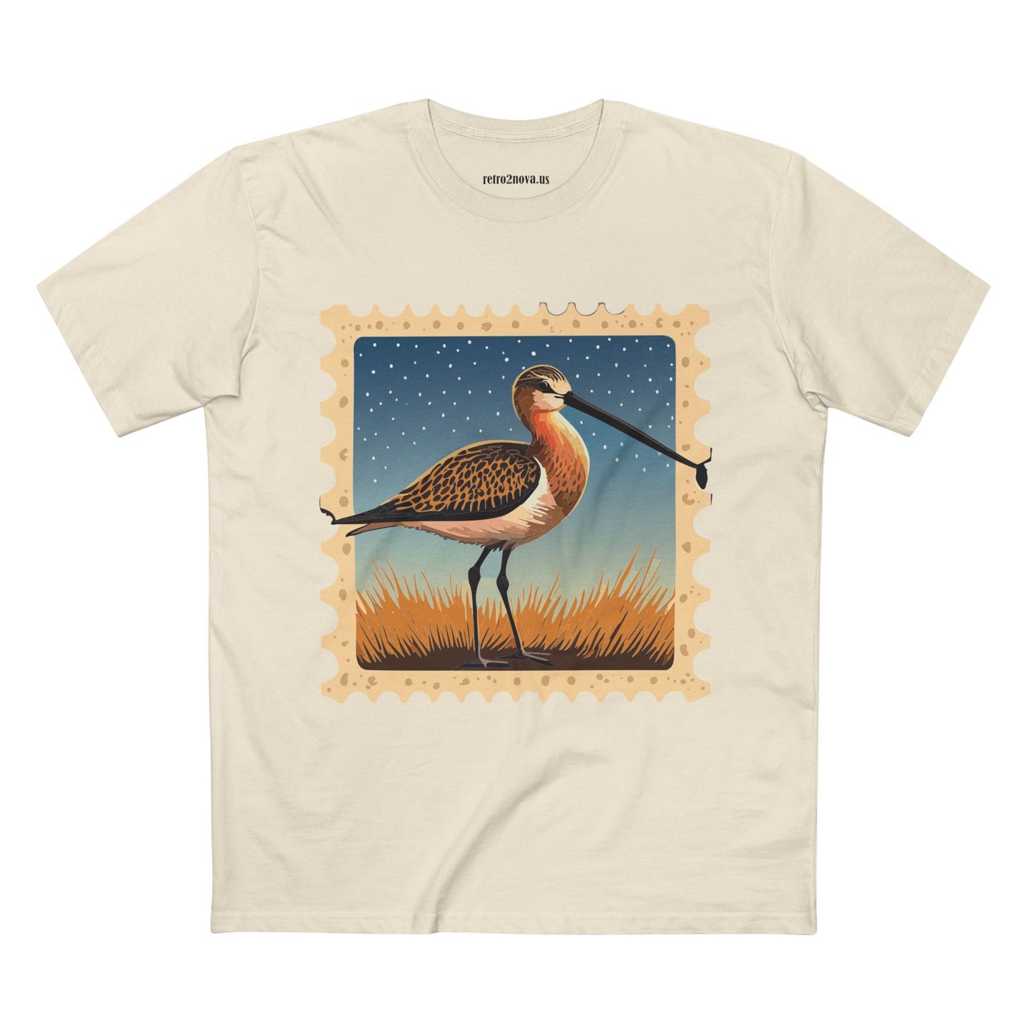 Stamp Shirt Postage Stamp Tee Unisex Premium Cotton Original Art Design Retro2Nova