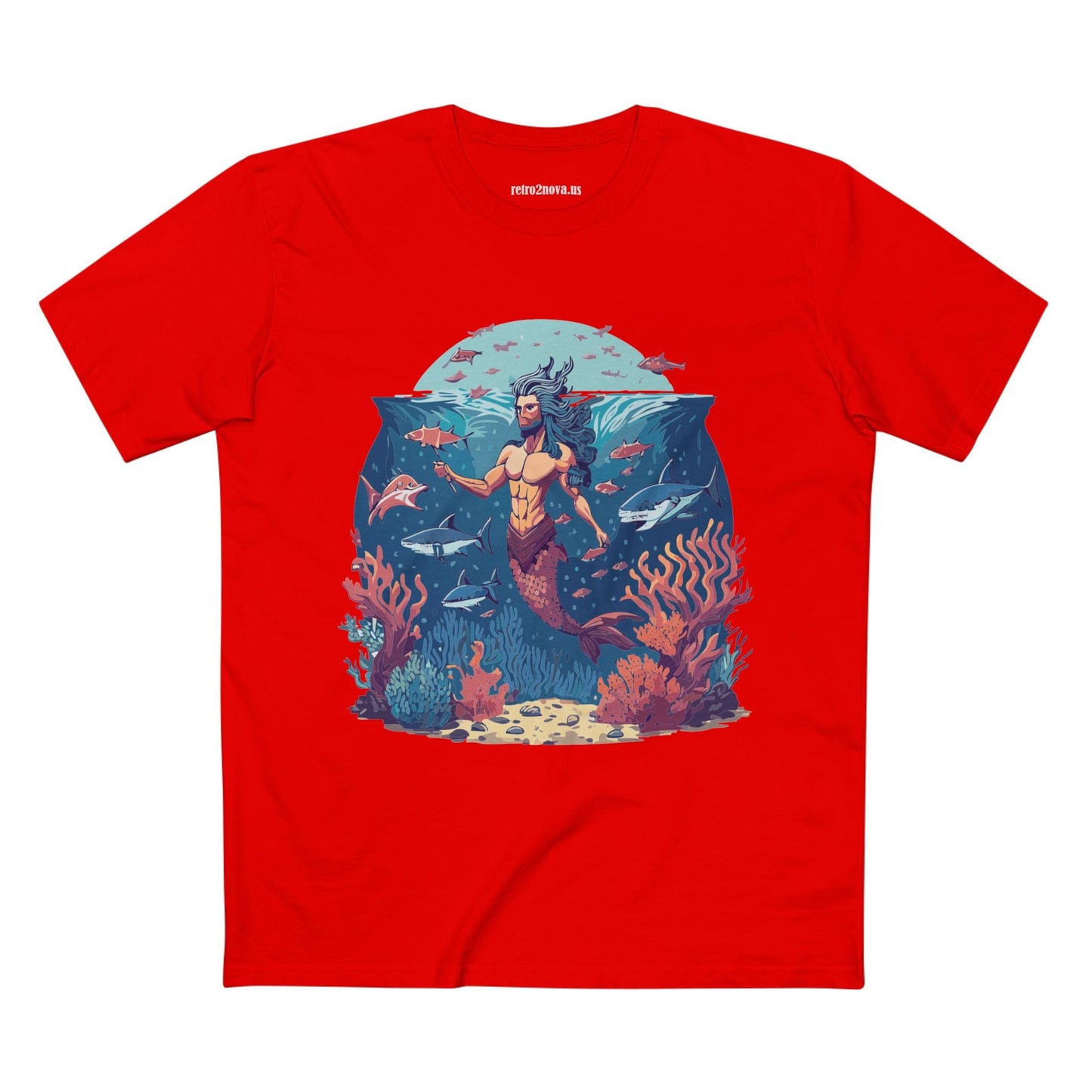 Ocean Shirt Ocean Pacific OP20 Unisex Premium Cotton Tee With Original Art Design Retro2Nova