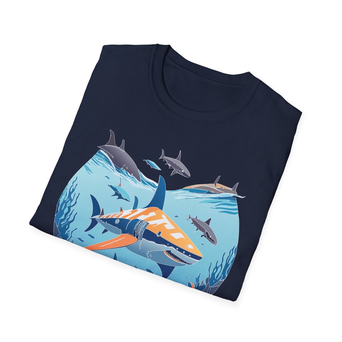 Ocean Graphic Unisex Softstyle Cotton Tee 8