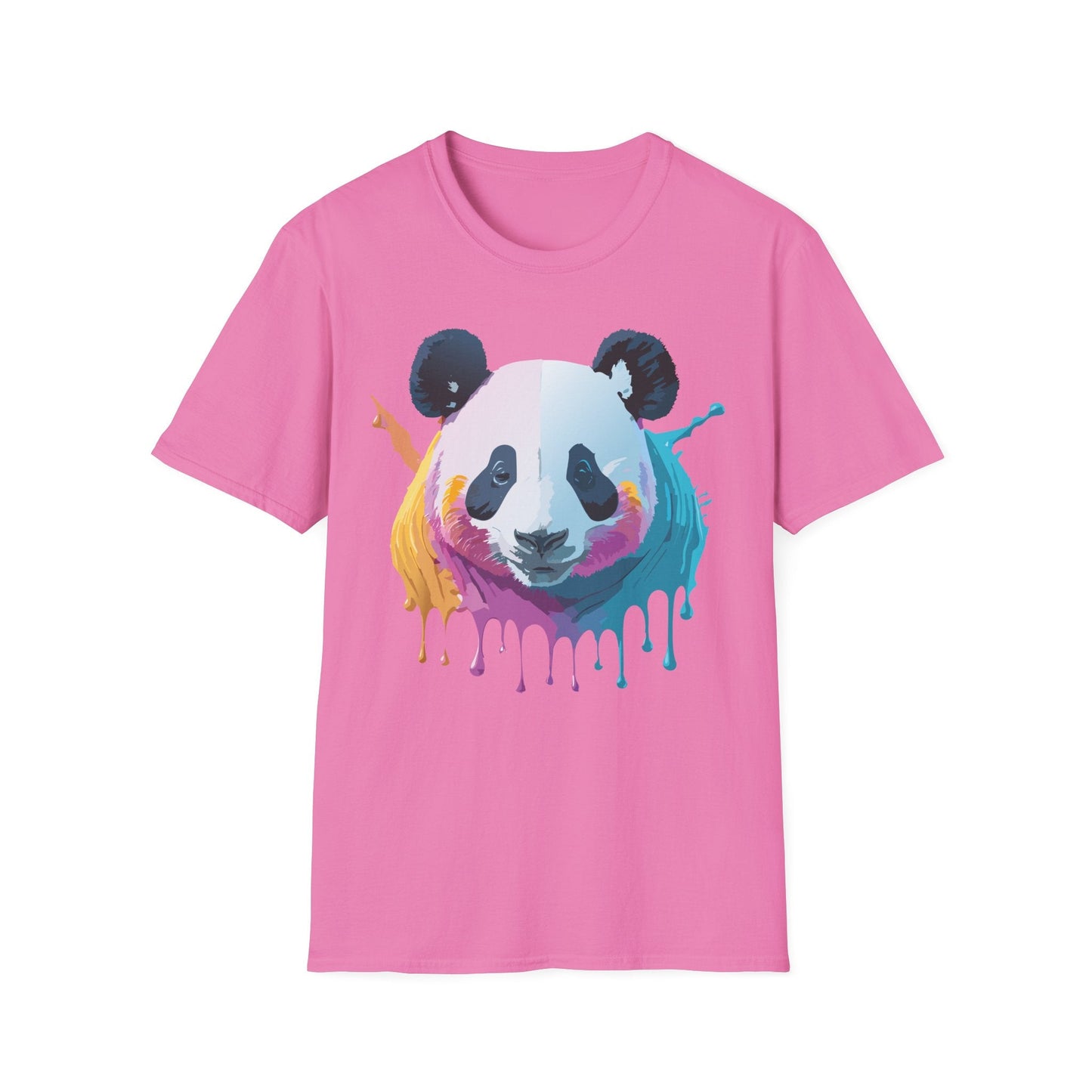 Panda Shirt Unisex T Shirt Softstyle Gildan 64000 100 Percent Ring Spun Cotton Animal Tee