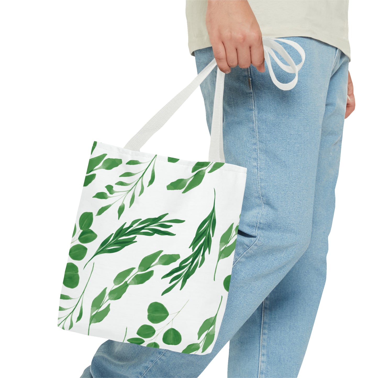 Canvas Bag with Floral Prints