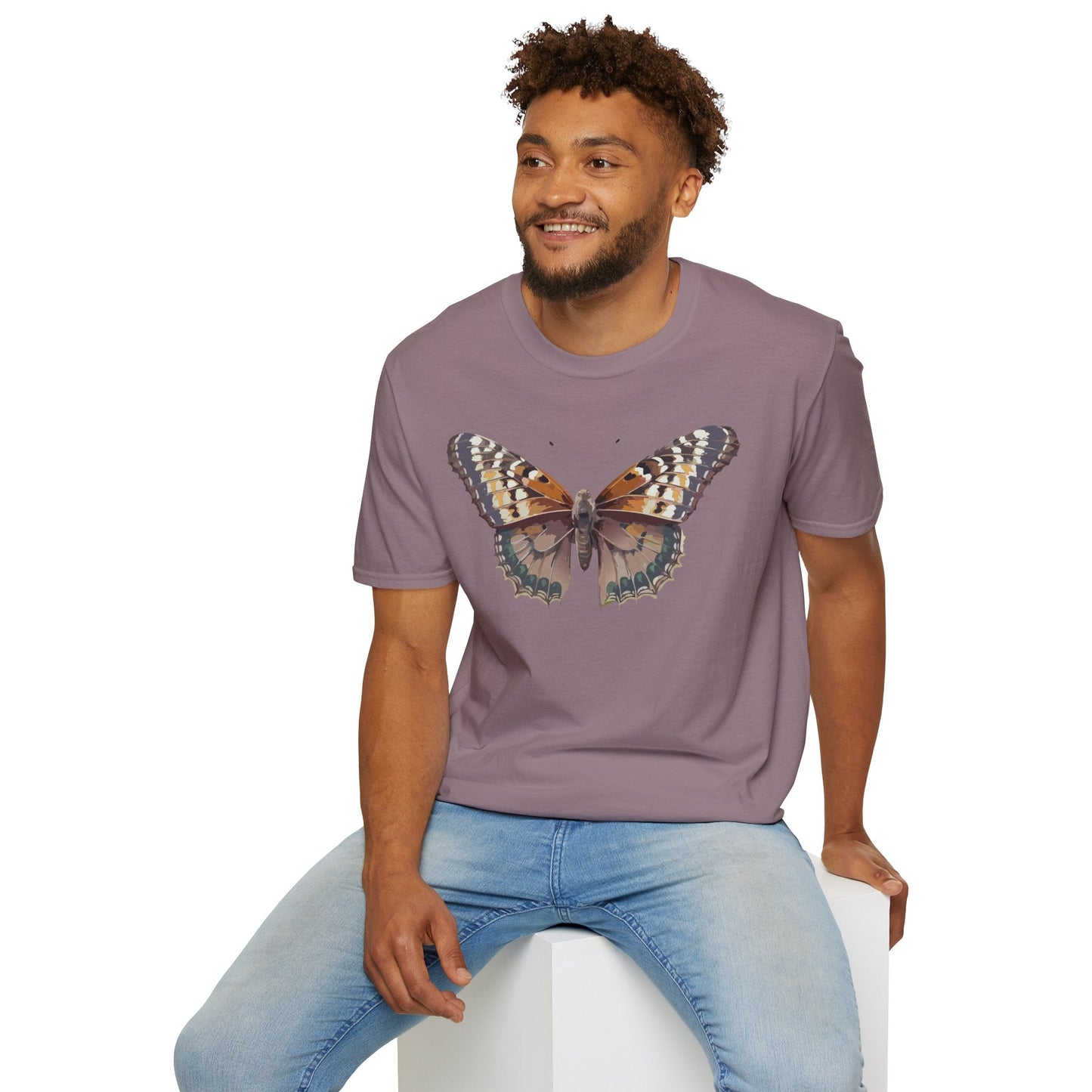 Monarch Butterfly Shirt Unisex T Shirt Design Gildan Softstyle 64000 100 Percent Ring Spun Cotton