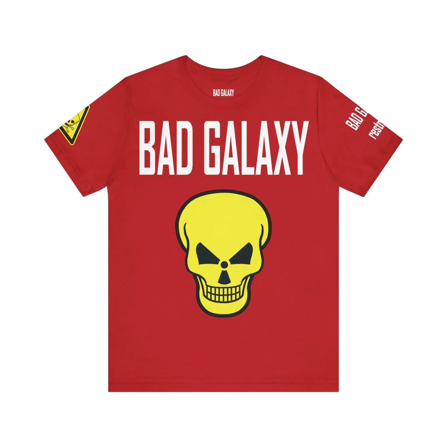 Bad Galaxy Skull T Shirt Made To Order 100 Percent Cotton Eco Friendly Inks USA Designed