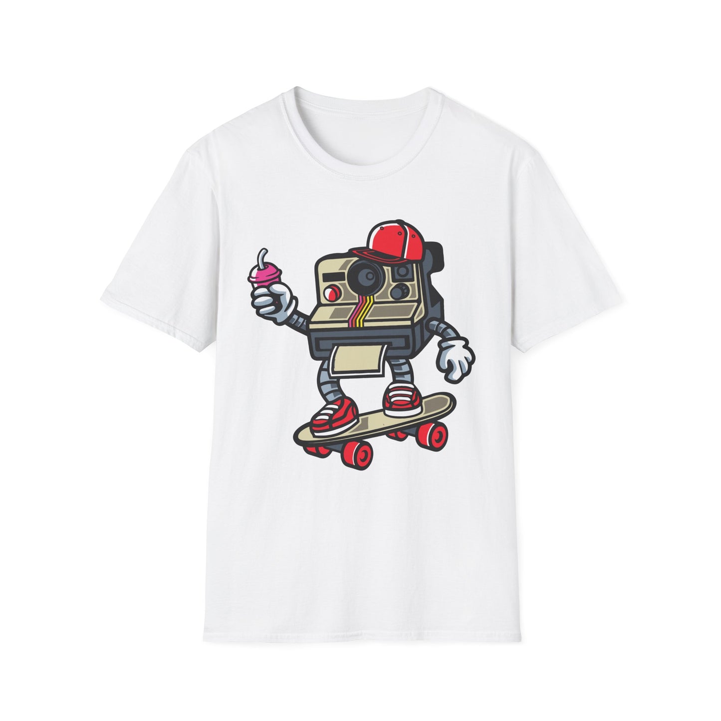 Unisex Cotton T-Shirt with Cartoon Graphic Design