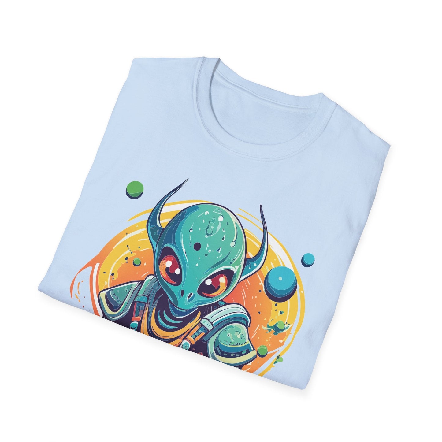 Alien Cosmos Shirt Unisex Softstyle Tee With Alien Art Design Space Theme Graphic Tee