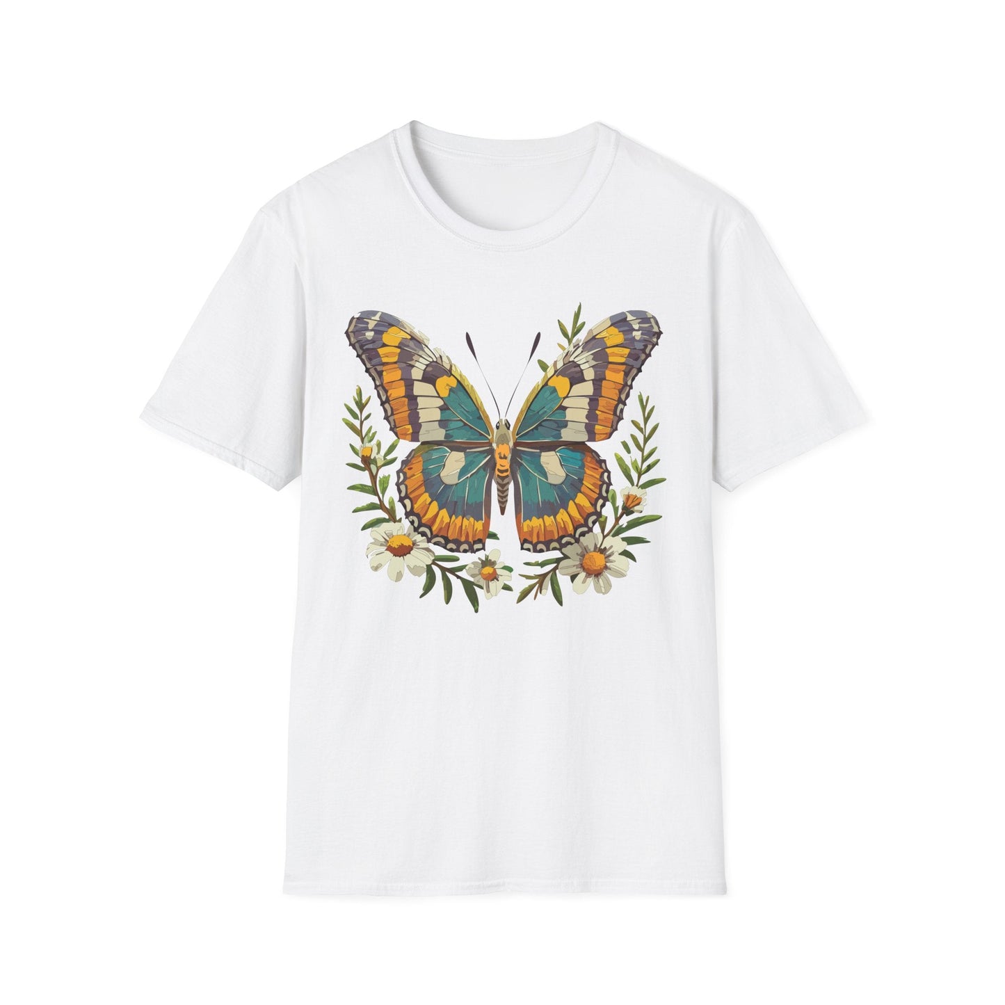 Monarch Butterfly Shirt Unisex T Shirt Softstyle 100 Percent Ring Spun Cotton Comfort