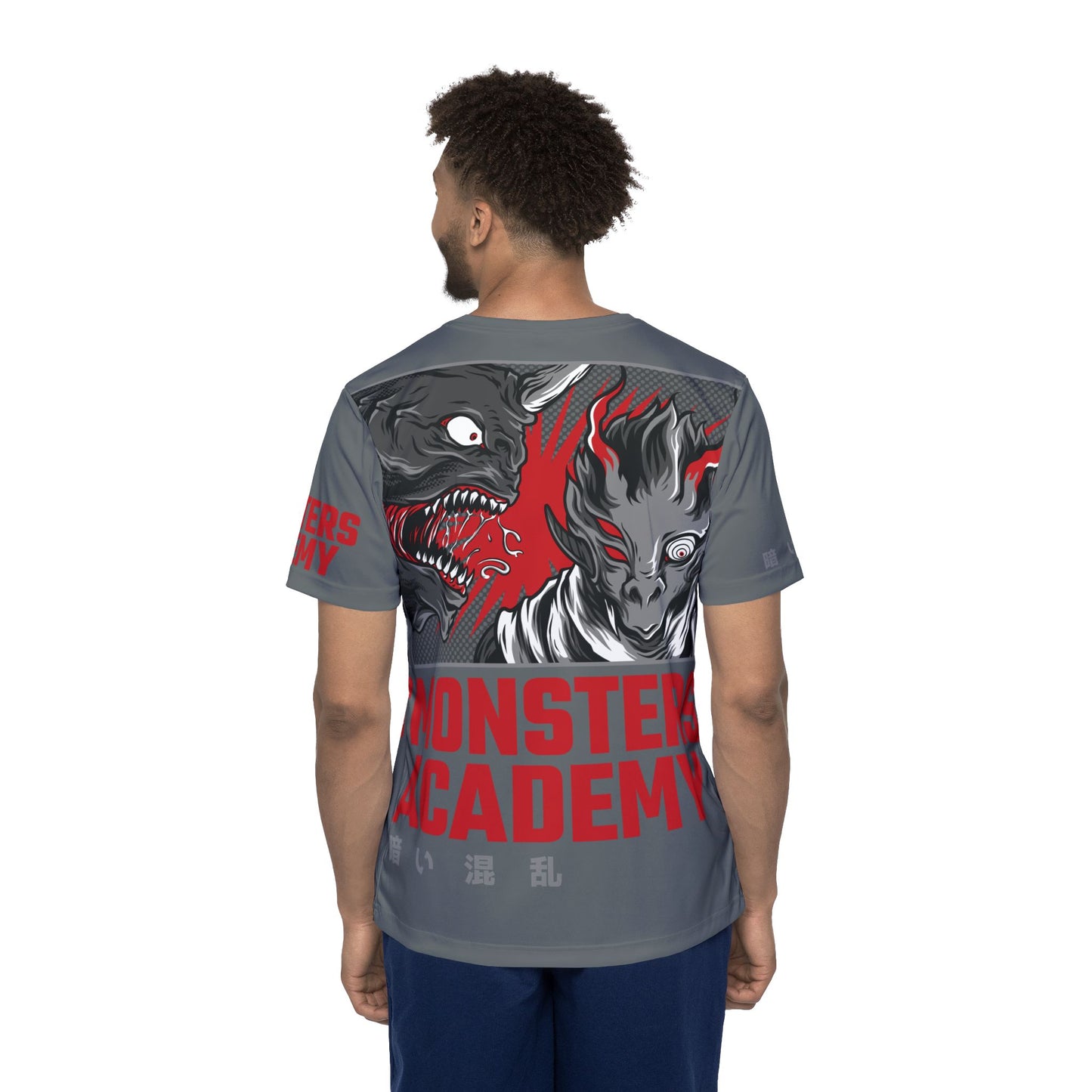 48-Be Fun Graphic T-Shirt, Art Design Poly Shirt, All Over Print Graphic Tee, Monsters T-Shirt, Cartoon Tees