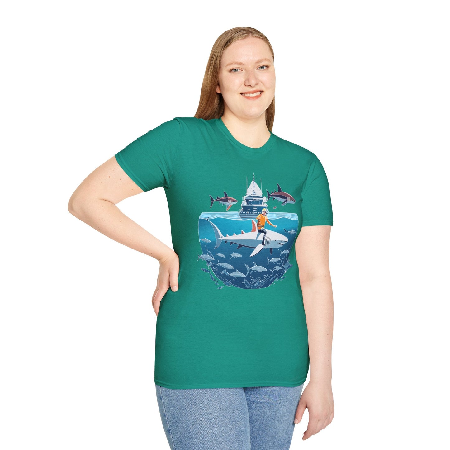 Ocean Graphic Unisex Softstyle Cotton Tee 3